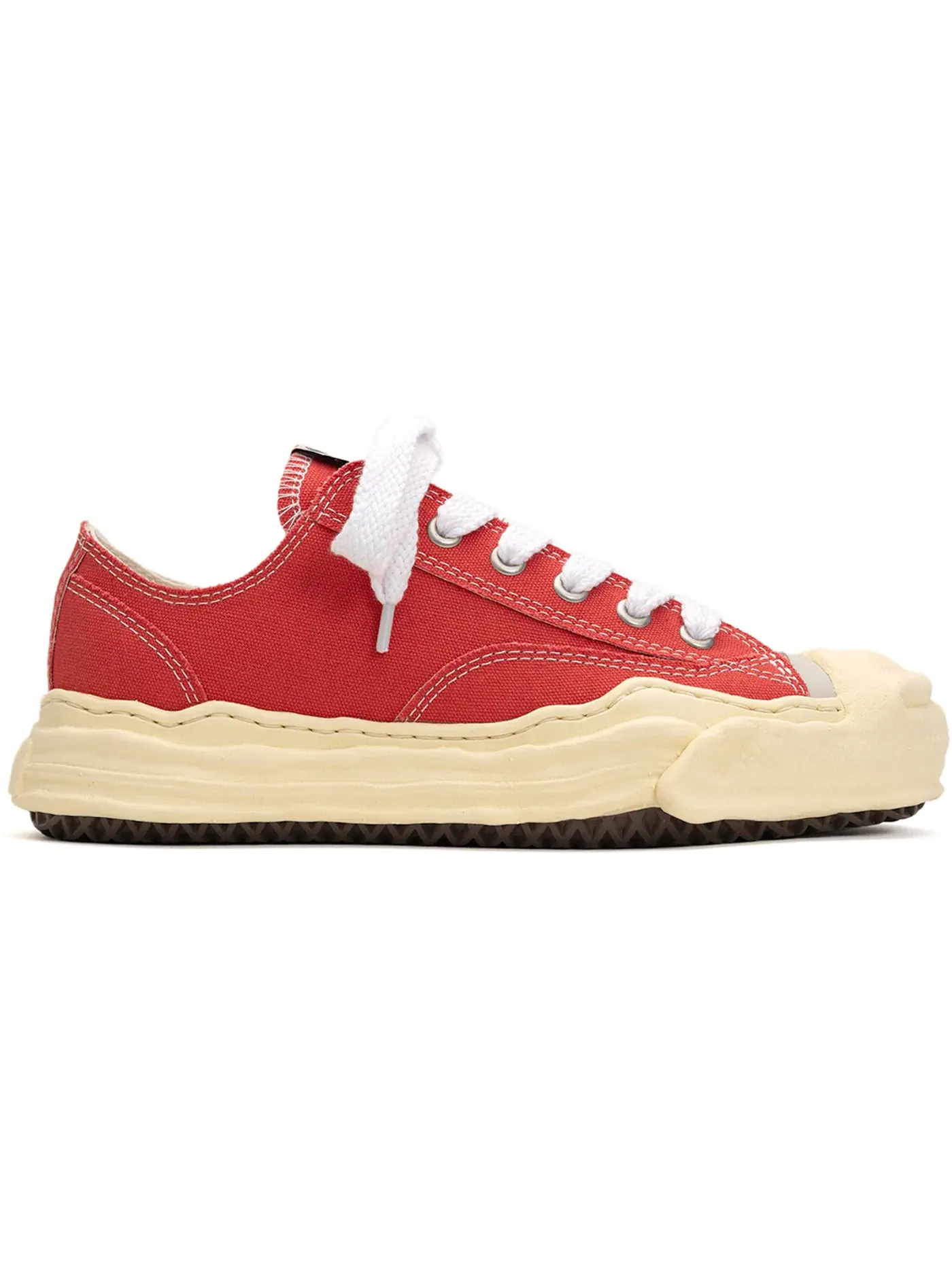 Мужские кроссовки с винтажной подошвой Maison Mihara Yasuhiro Hank Vintage Sole Canvas Low — изображение 1 из 1, оранжевый