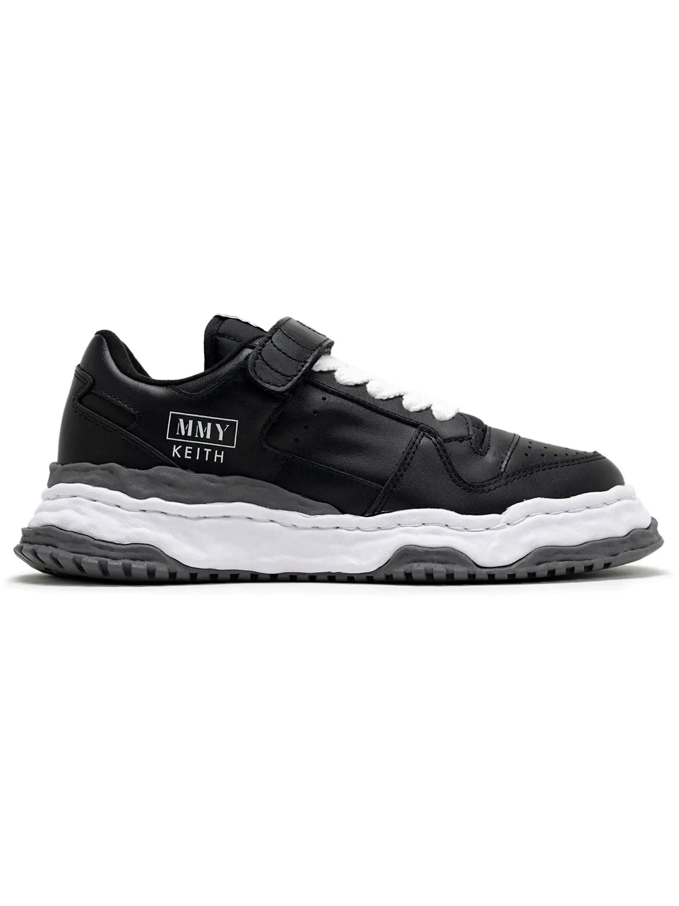 Мужские кеды с низким верхом Keith OG Sole Leather Low Maison Mihara Yasuhiro — изображение 1 из 1, черный