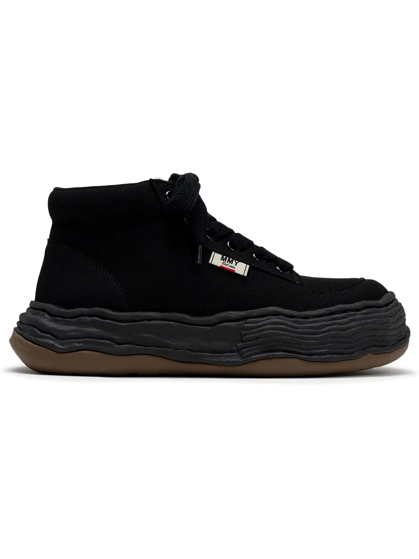 Мужские кроссовки Lifestyle Oliver OG Sole Canvas High Maison Mihara Yasuhiro — изображение 1 из 1, черный/черный