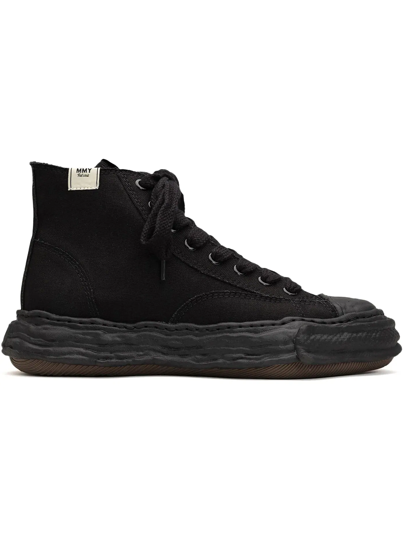 Мужские кроссовки с принтом Maison Mihara Yasuhiro Peterson 23 OG Sole Canvas High — изображение 1 из 1, черный/черный
