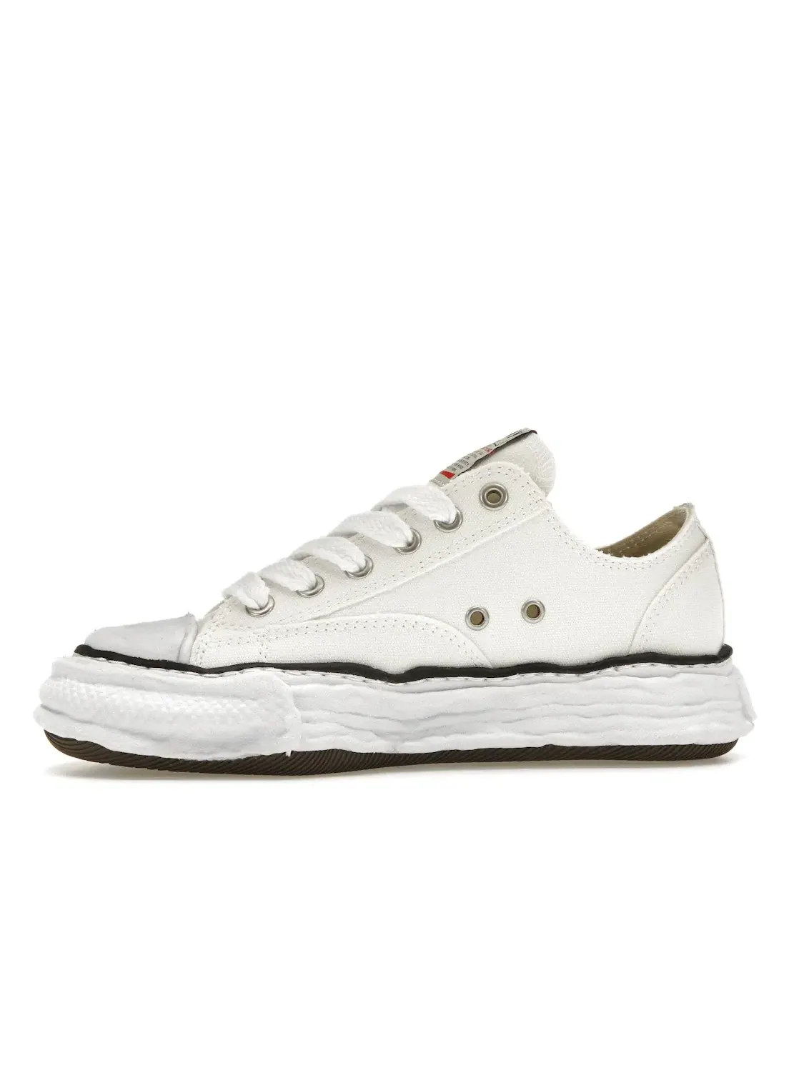 Мужские кроссовки на шнуровке Peterson 23 OG Sole Canvas Low Maison Mihara Yasuhiro — изображение 3 из 4, белый