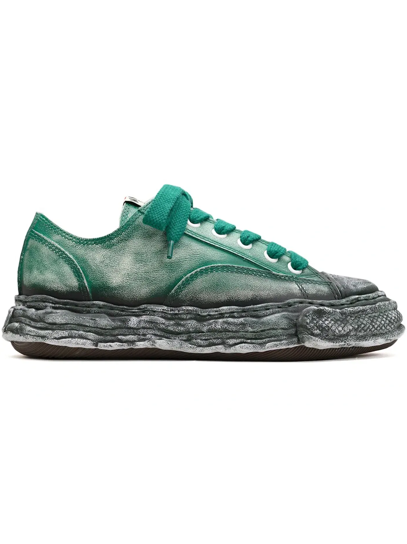 Мужские кеды Peterson 23 OG Sole Faded Leather Low Maison Mihara Yasuhiro — изображение 1 из 1, зеленый