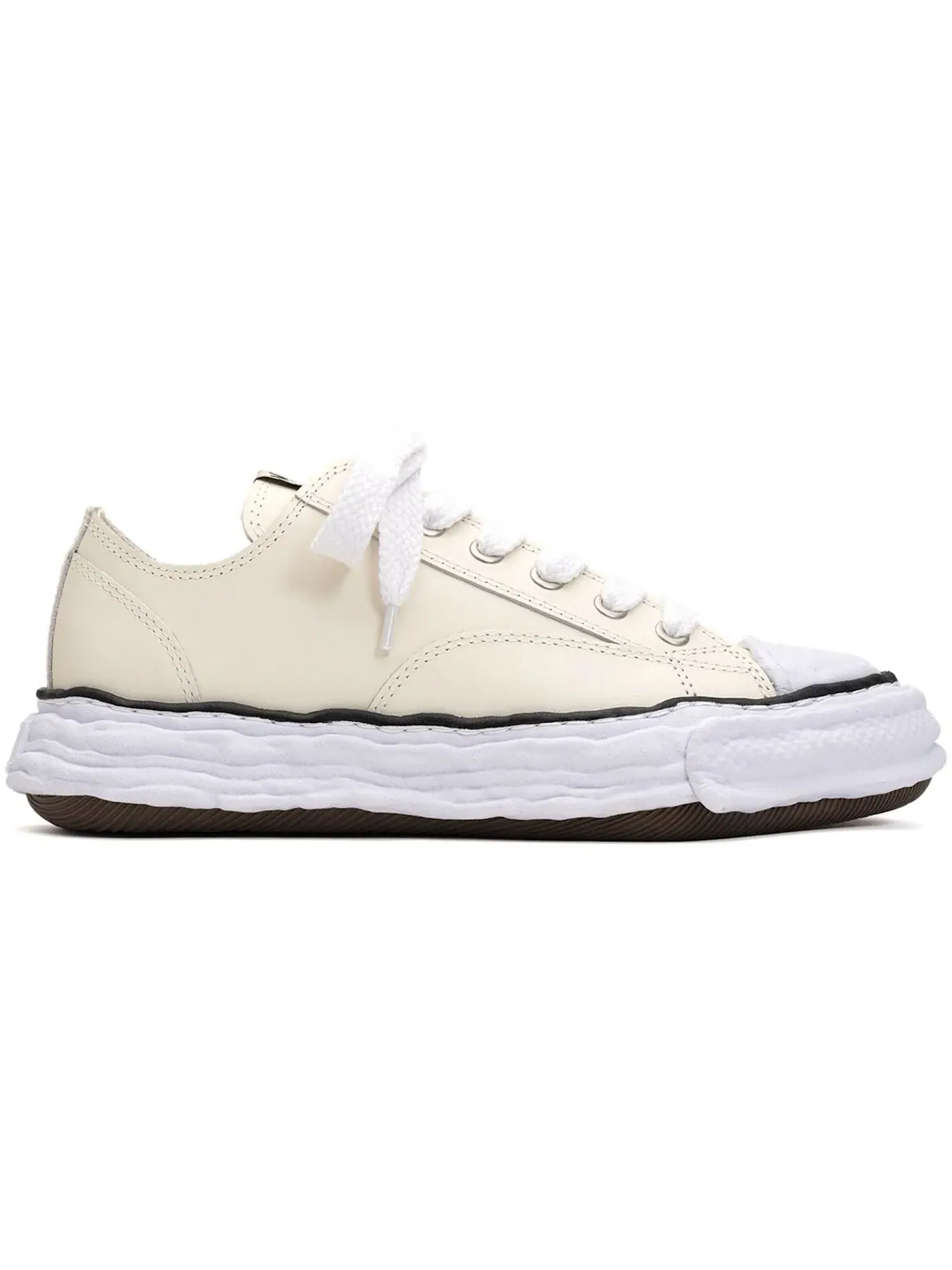 Мужские кроссовки с низким верхом Maison Mihara Yasuhiro Peterson 23 OG Sole Leather Low — изображение 1 из 1, белый