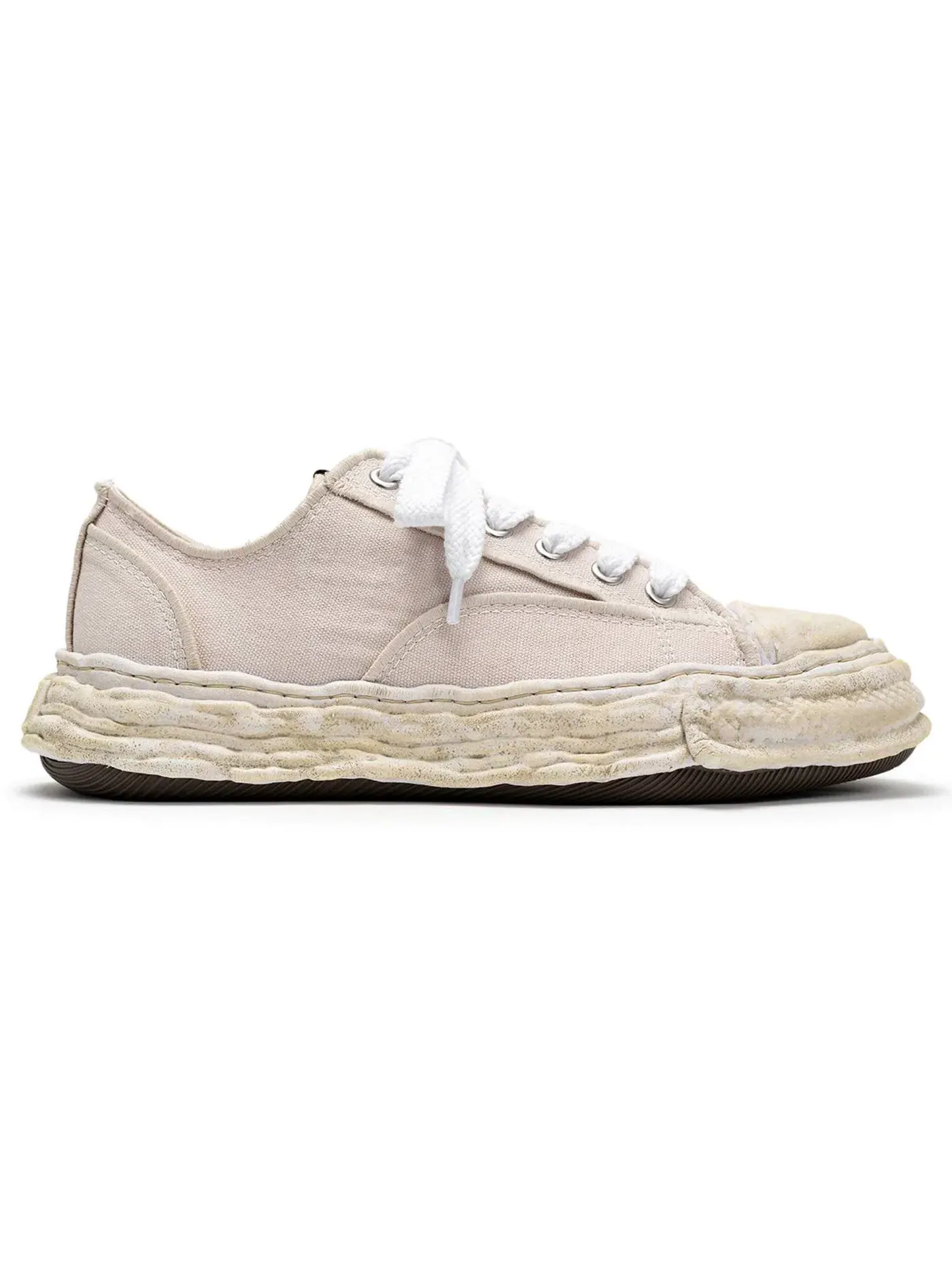Мужские кроссовки с вышивкой Maison Mihara Yasuhiro Peterson 23 OG Sole Vintage Effect Embroidered Canvas Low, бежевый