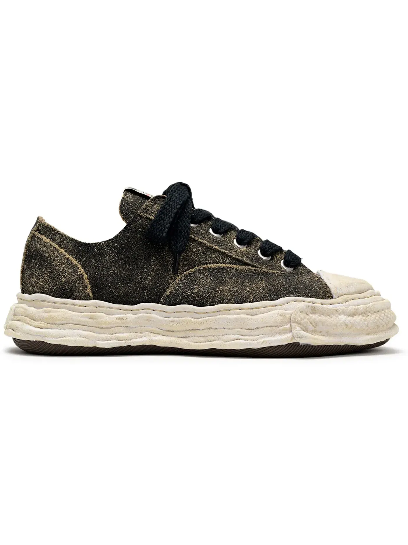 Мужские кроссовки из замши Maison Mihara Yasuhiro Peterson 23 OG Sole Vintage Suede Low — изображение 1 из 1, черный