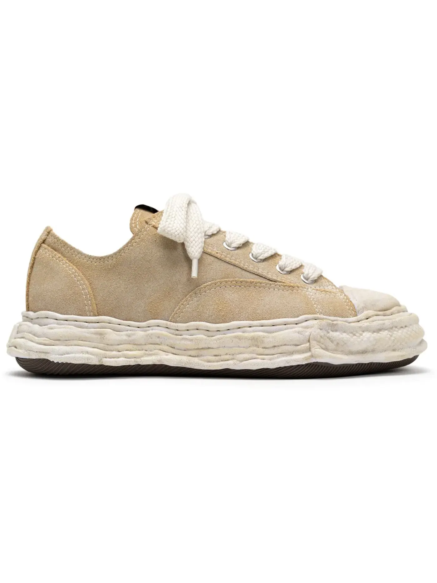 Мужские кроссовки на толстой подошве Maison Mihara Yasuhiro Peterson 23 OG Sole Vintage Suede Low — изображение 1 из 1, белый