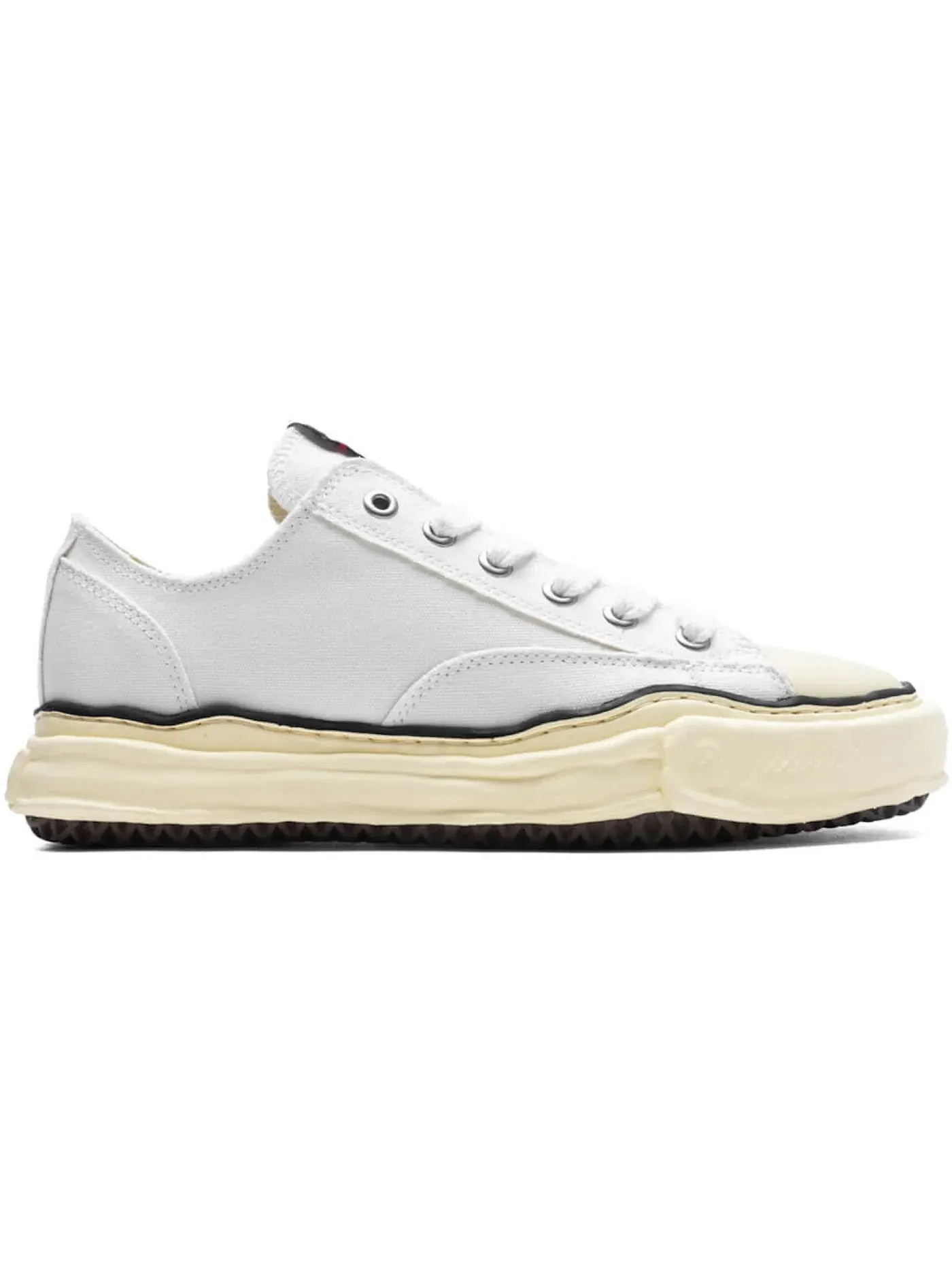 Мужские кроссовки с низким верхом Maison Mihara Yasuhiro Peterson OG Sole Canvas Low — изображение 1 из 1, белый/черный