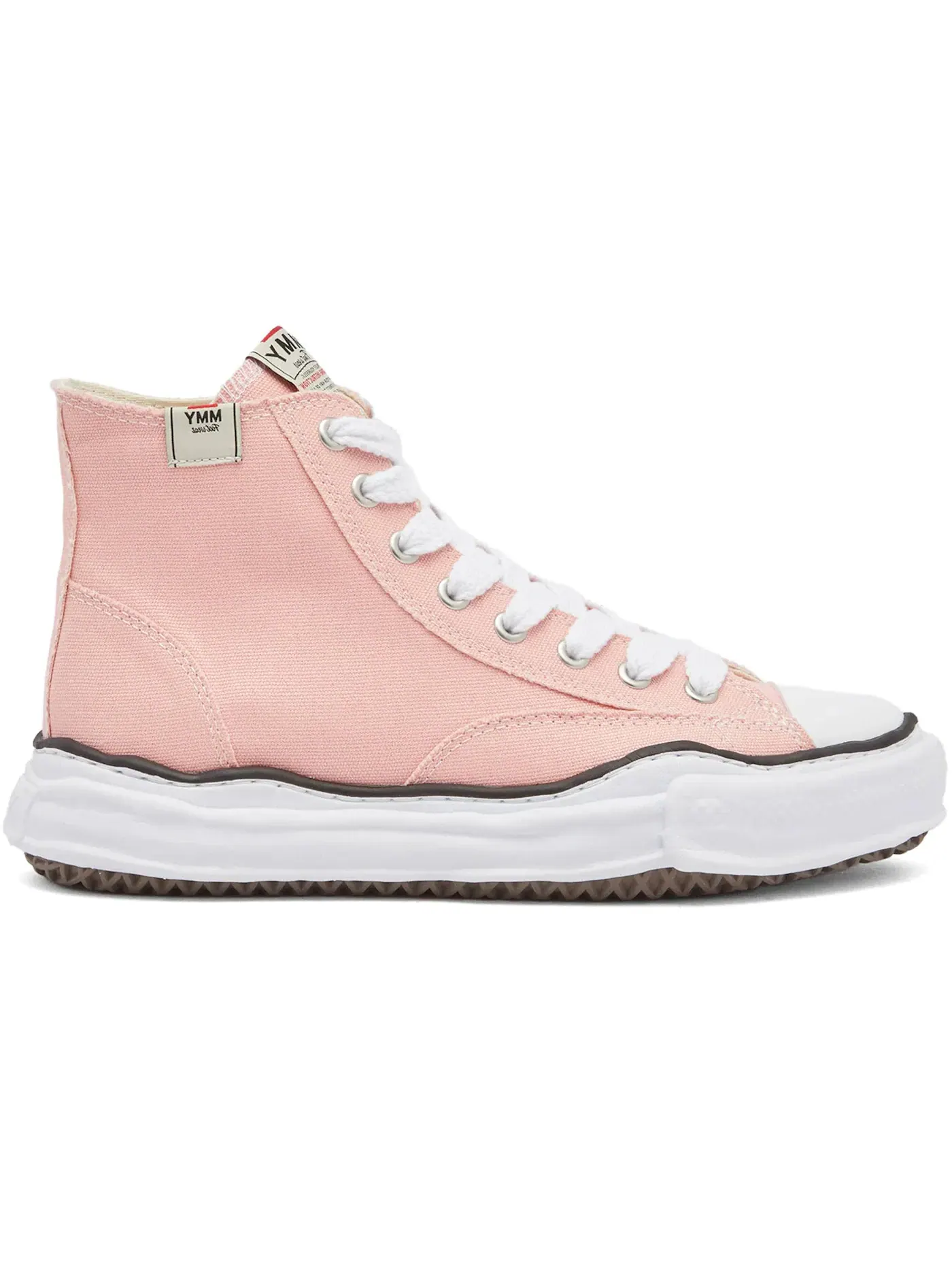 Мужские кроссовки с высоким верхом Maison Mihara Yasuhiro Peterson OG Sole Canvas High — изображение 1 из 1, розовый