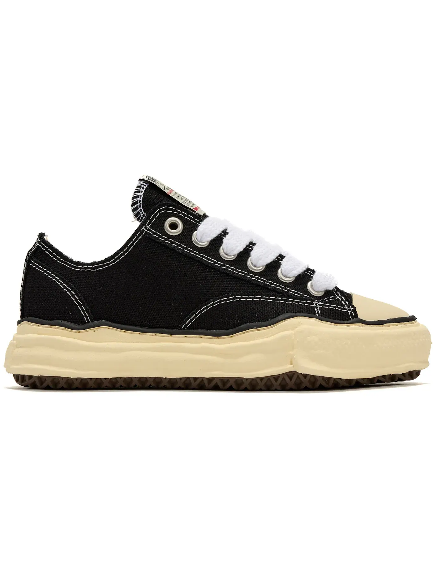 Мужские кеды с низким верхом Maison Mihara Yasuhiro Peterson OG Sole Canvas Low — изображение 1 из 1, черный