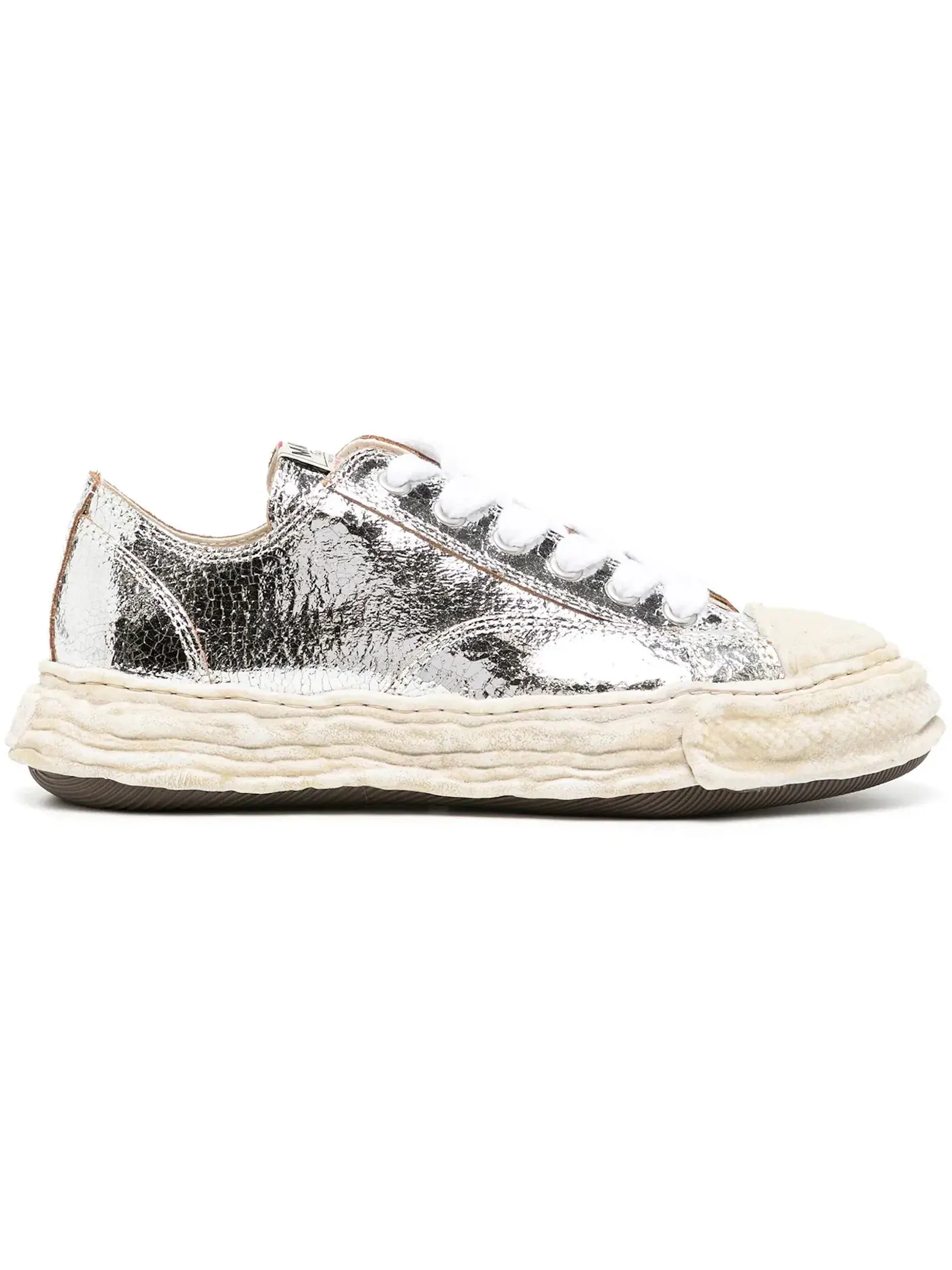 Мужские кроссовки с низким верхом Maison Mihara Yasuhiro Peterson OG Sole Leather Low — изображение 1 из 1, серебряный