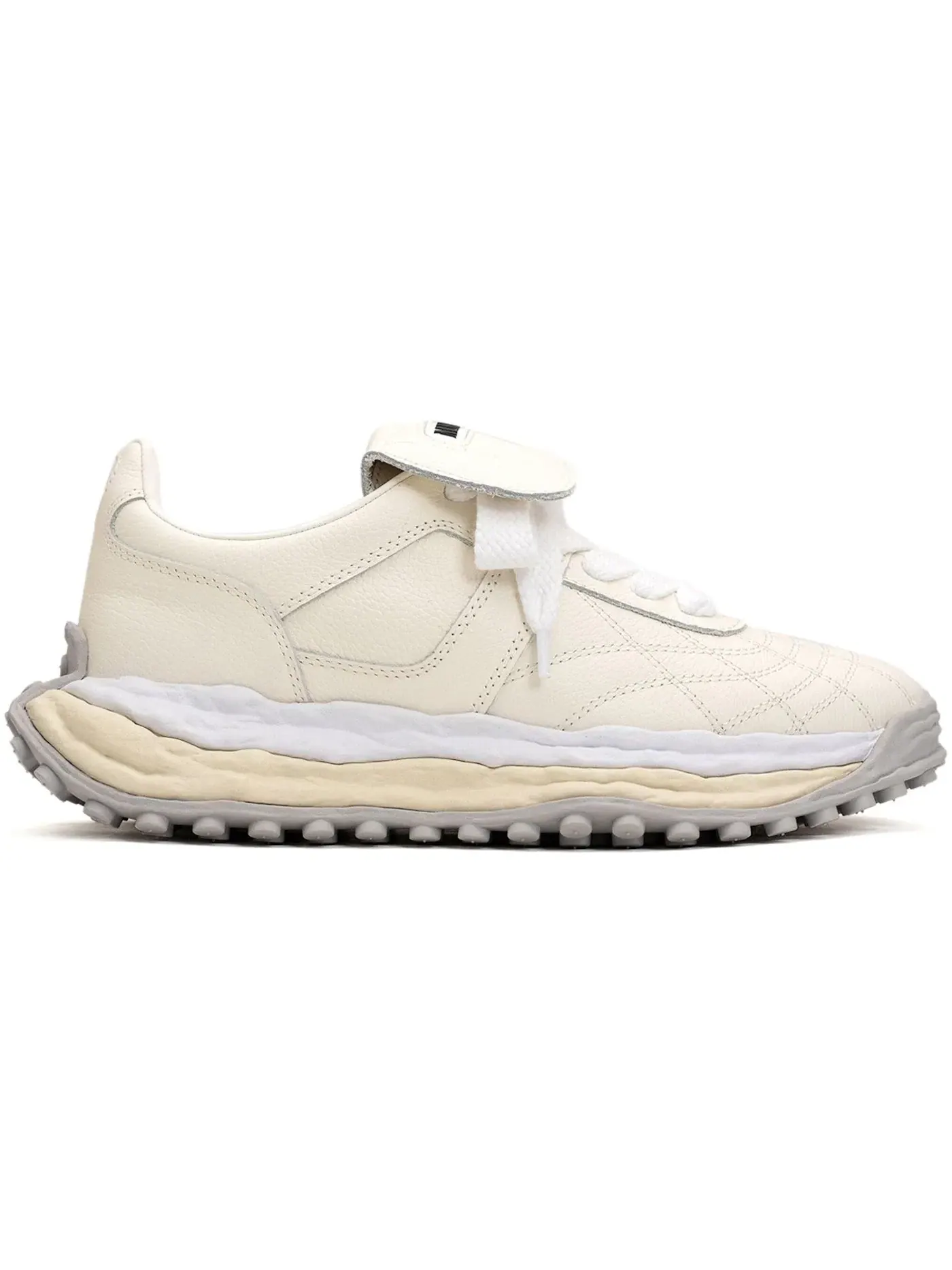 Мужские кеды с низким профилем Maison Mihara Yasuhiro Scott OG Sole Leather Low — изображение 1 из 1, белый