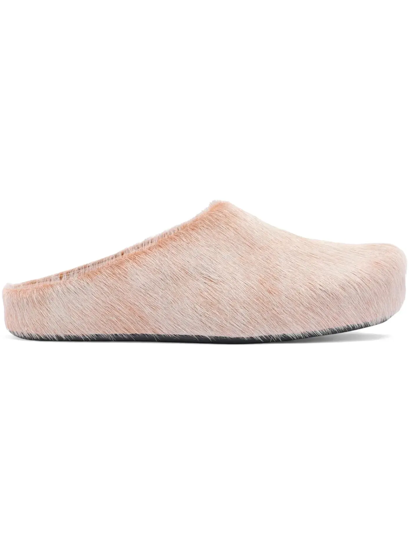 Мужские сабо Marni Long Hair Calfskin Fussbett Sabot Mule, Winter Wheat — изображение 1 из 1