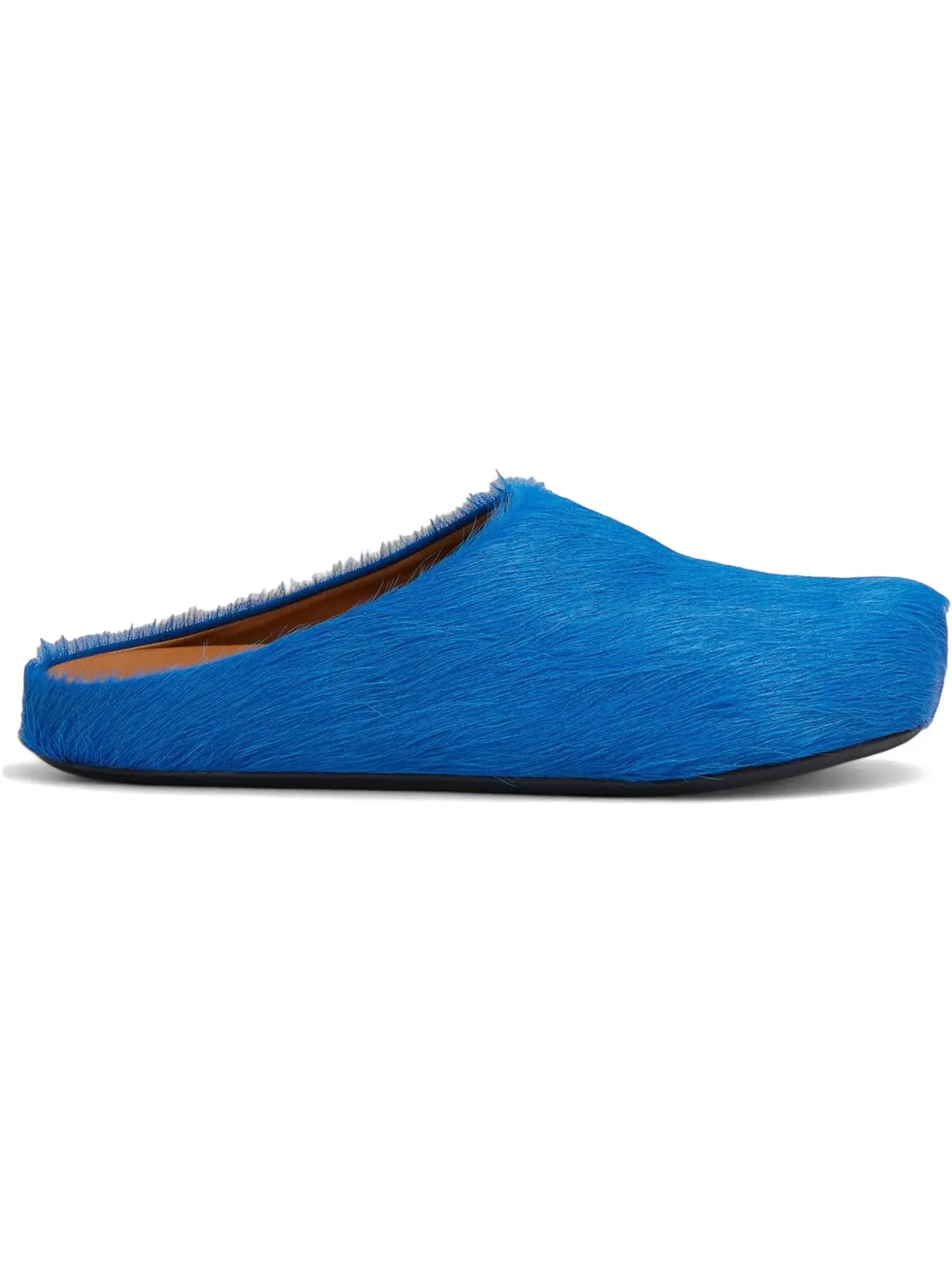 Мужские сабо Marni Long Hair Calfskin Fussbett Sabot Mule Marni — изображение 1 из 1, синий