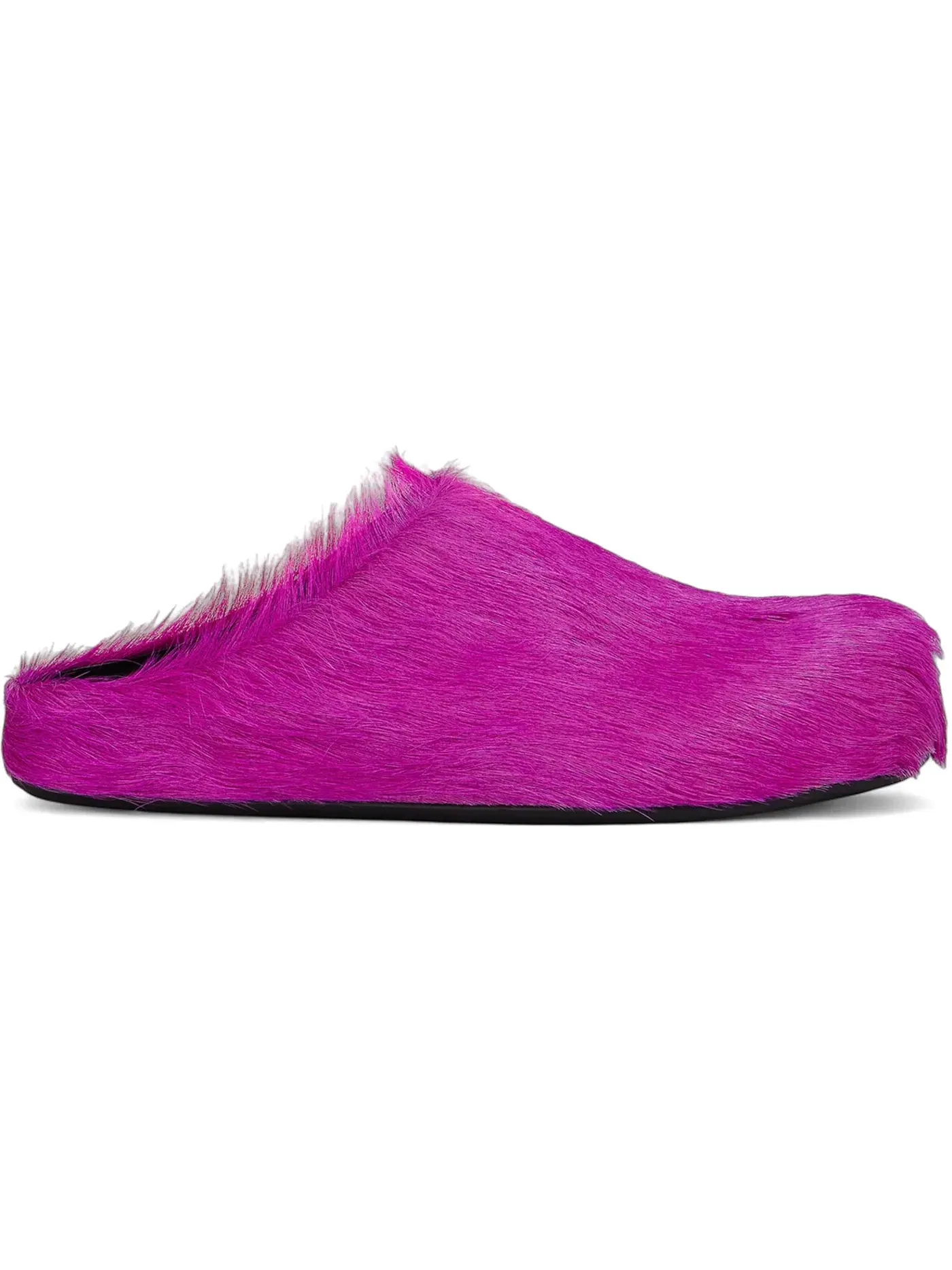 Мужские сабо Marni Long Hair Calfskin Fussbett Sabot Mule — изображение 1 из 1, фуксия
