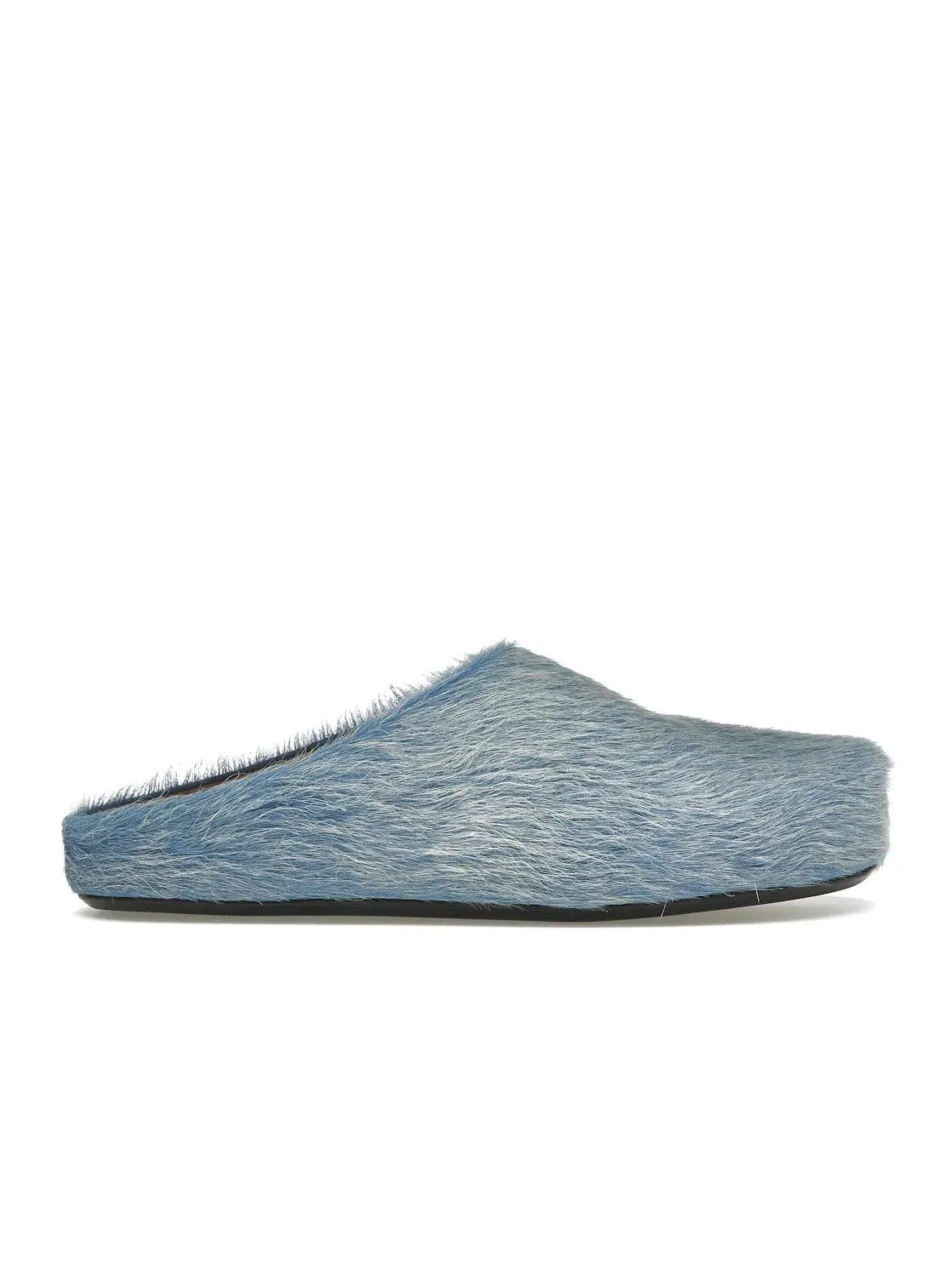 Мужские сабо Marni Long Hair Calfskin Fussbett Sabot Mule — изображение 1 из 4, синий