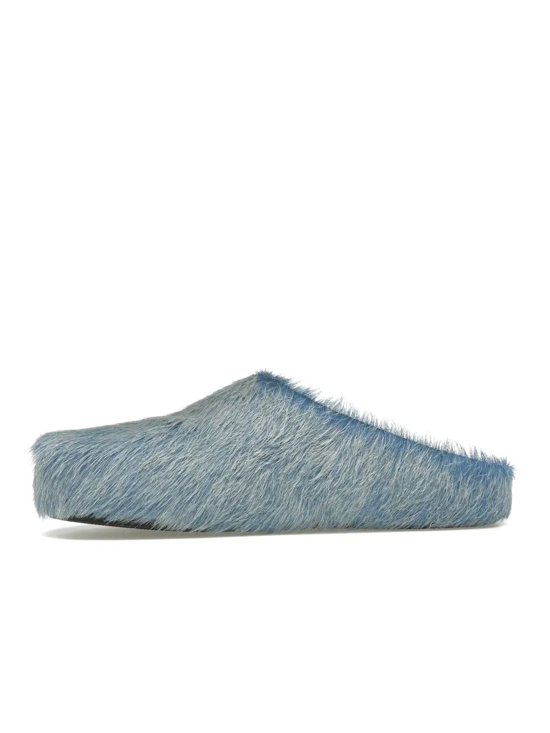 Мужские сабо Marni Long Hair Calfskin Fussbett Sabot Mule — изображение 3 из 4, синий