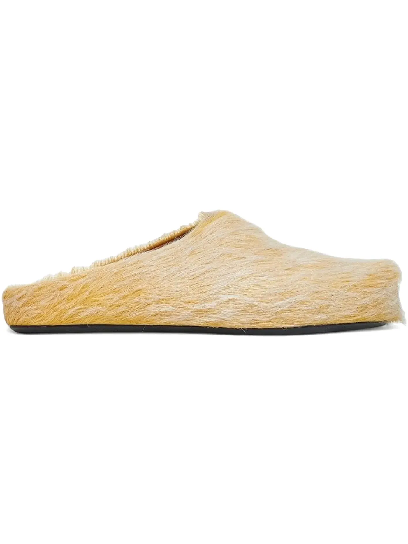 Мужские сабо Marni Long Hair Calfskin Fussbett Sabot Mule — изображение 1 из 1, желтый