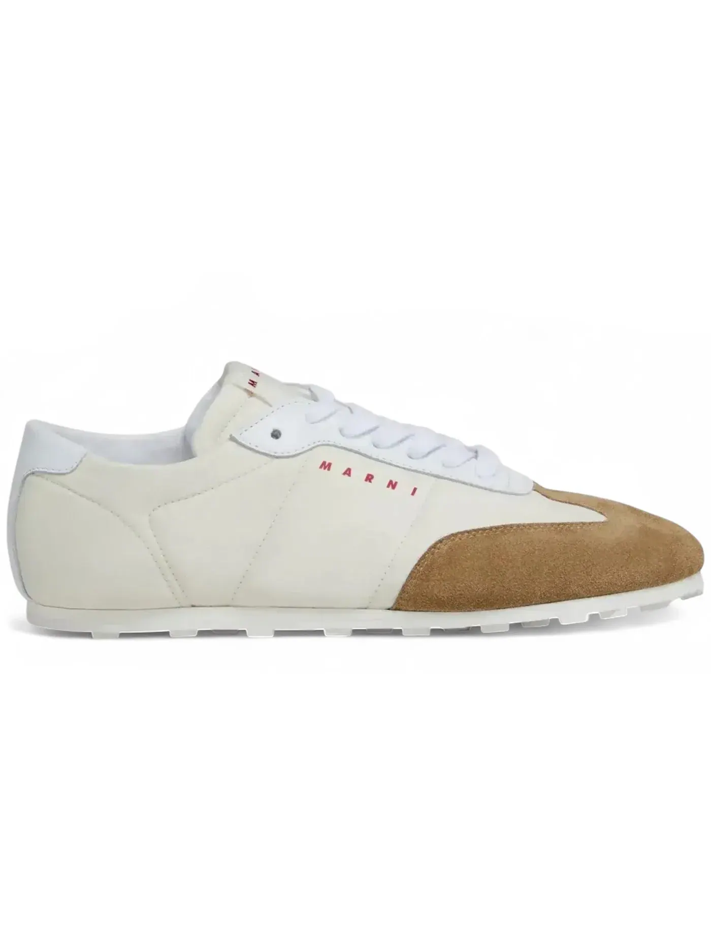 Мужские кроссовки из нейлона Marni Nylon Softy Soccer Sneaker — изображение 1 из 1, белый белый