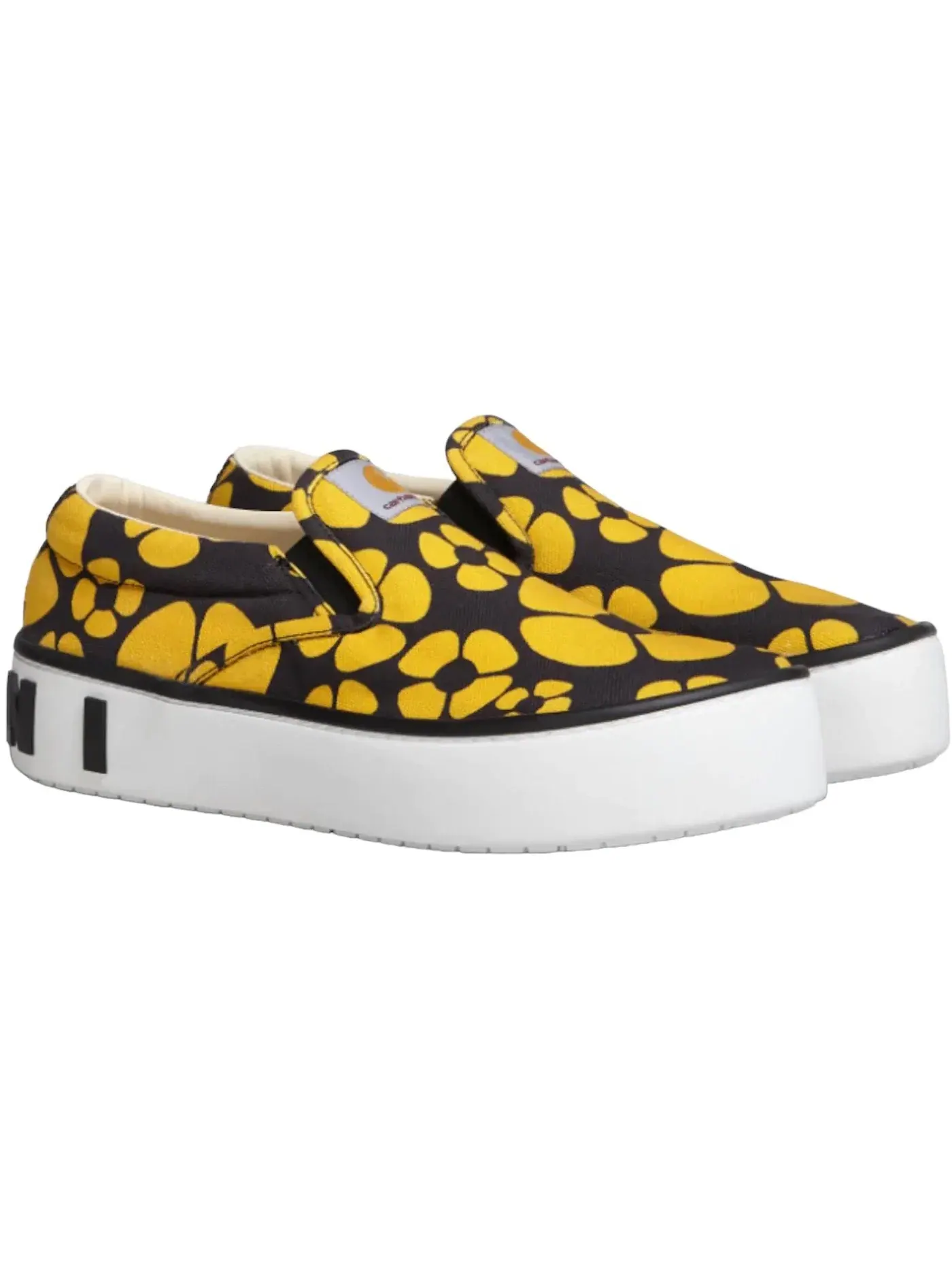 Мужские кеды с принтом Marni Paw Slip-On Marni — изображение 2 из 3, черный/желтый