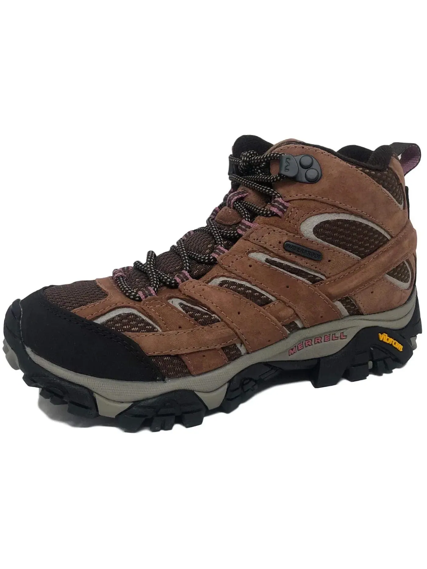 Женские треккинговые ботинки водонепроницаемые Merrell Moab 2 Mid Waterproof — изображение 1 из 1, коричневый