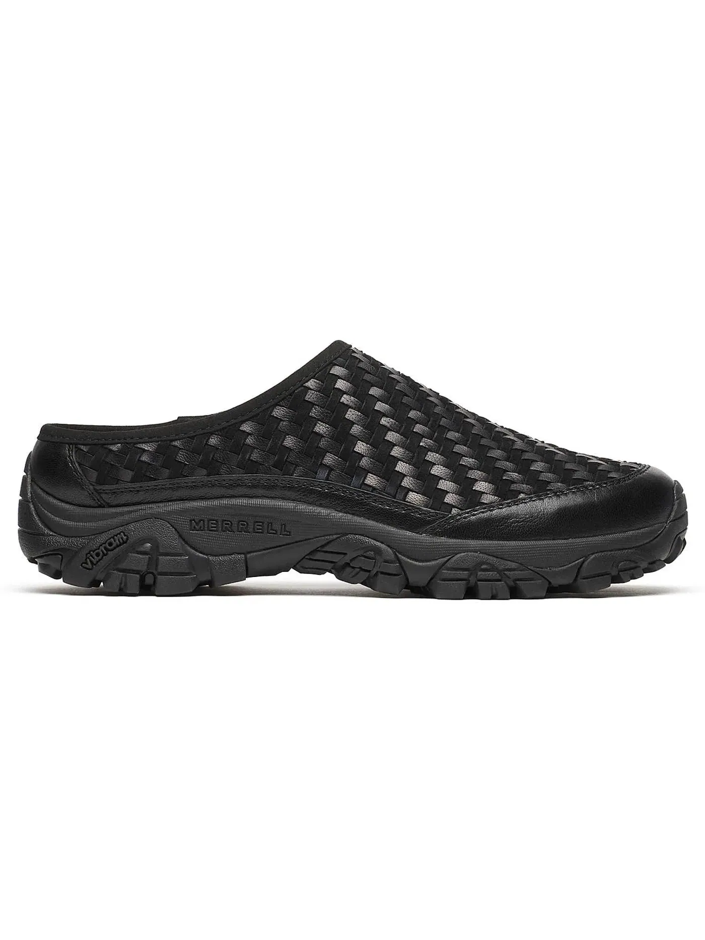 Мужские сандалии Lifestyle Merrell Moab 2 Slide Leather Woven 1TRL — изображение 1 из 1, черный
