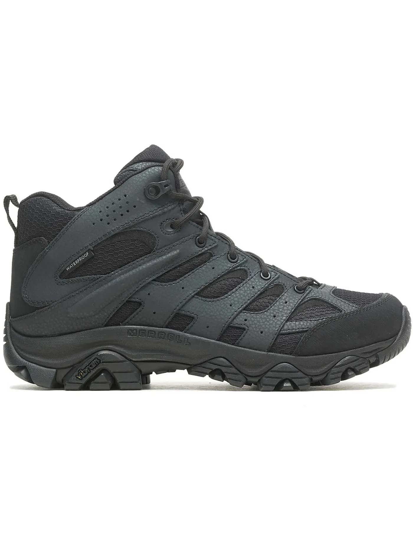 Мужские тактические ботинки водонепроницаемые Merrell Moab 3 Mid Tactical Waterproof — изображение 1 из 1, черный