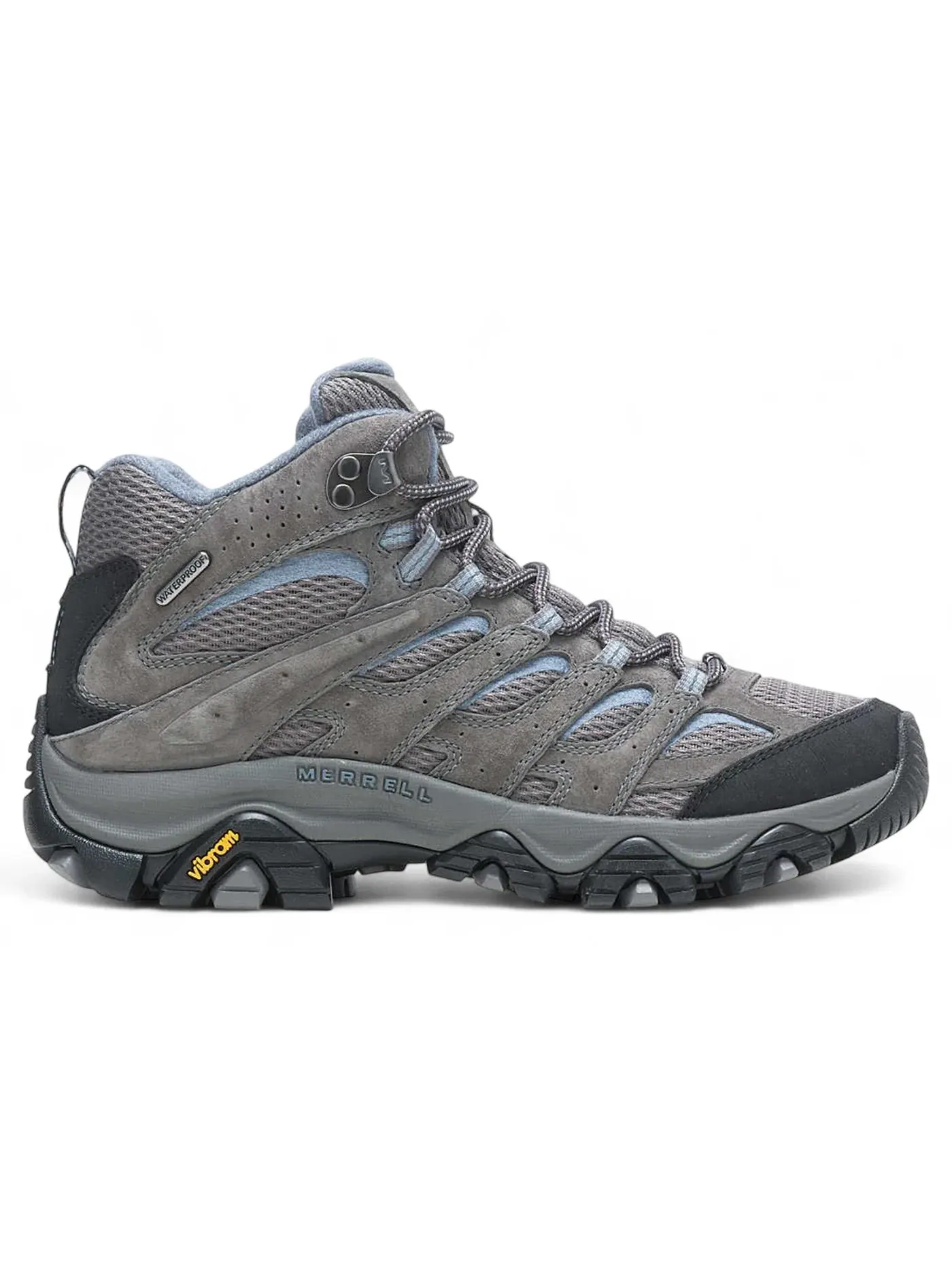 Женские трекинговые ботинки с мембраной Merrell Moab 3 Mid Waterproof — изображение 1 из 1, серый