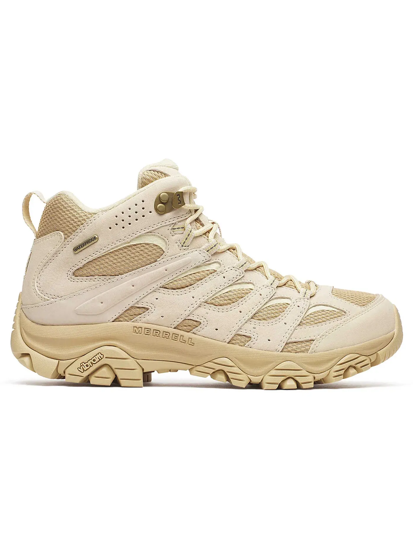 Мужские кроссовки для активного отдыха с мембраной Merrell Moab 3 Mid Waterproof Merrell — изображение 1 из 1, бежевый