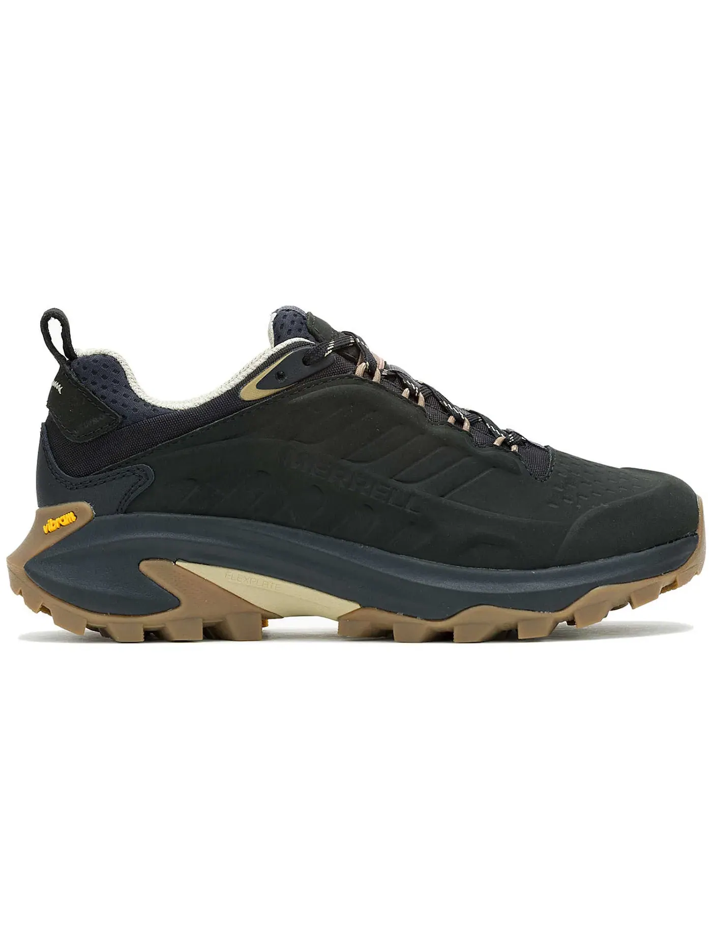 Мужские кроссовки для бега с кожаным верхом Merrell Moab Speed 2 Leather Waterproof — изображение 1 из 1, черный