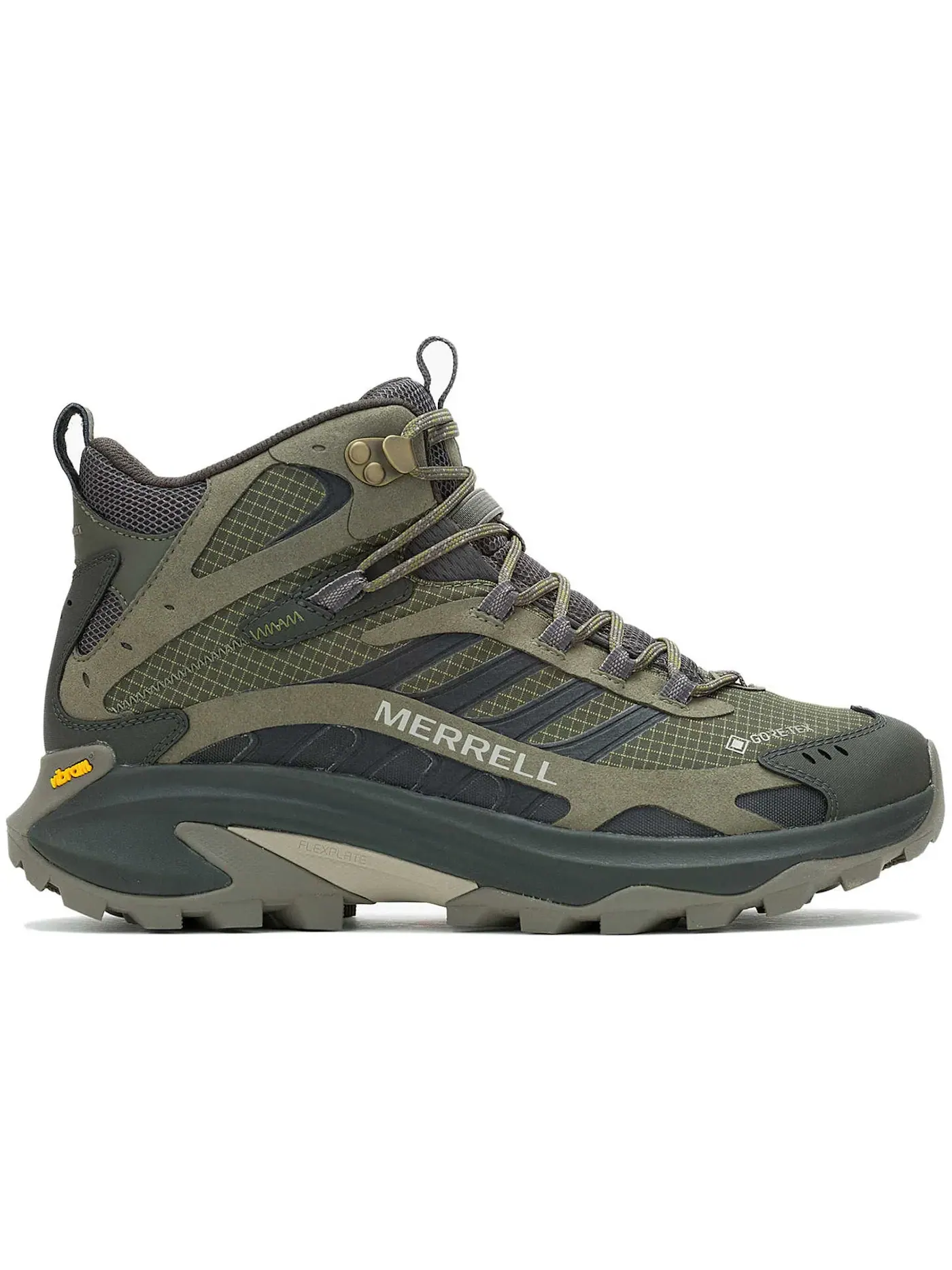 Мужские кроссовки для спорта Merrell Moab Speed 2 Mid Gore-Tex — изображение 1 из 1, оливковый