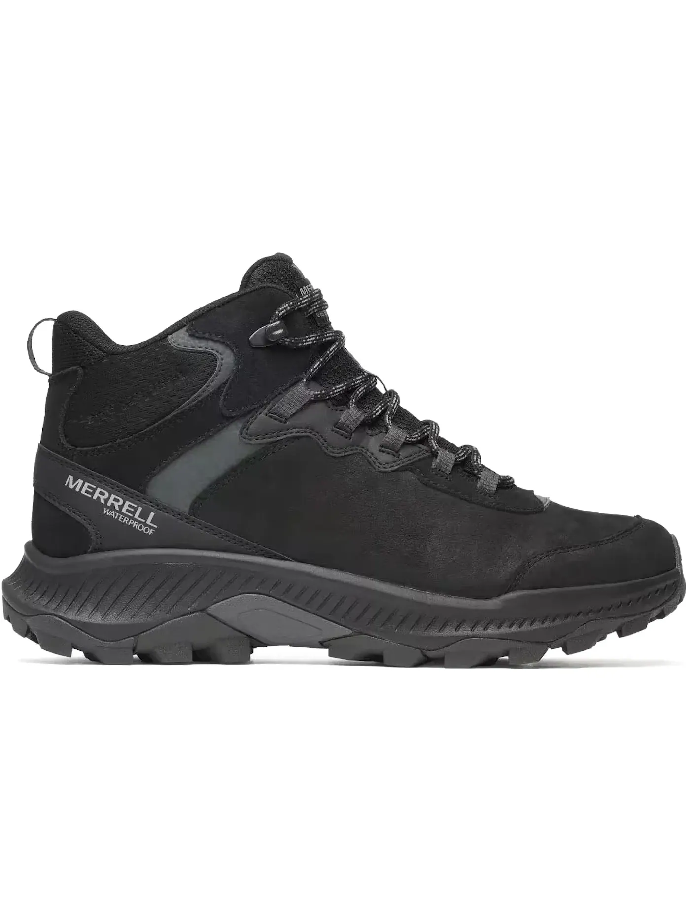 Мужские ботинки с мембраной Merrell Speed Strike 2 Mid Leather Waterproof — изображение 1 из 1, черный