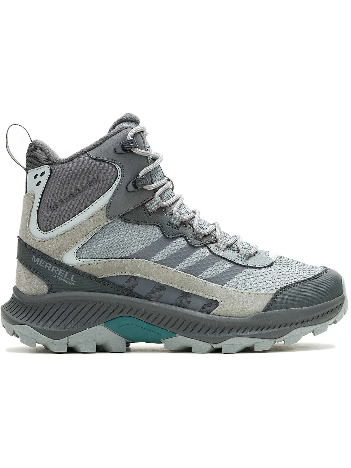 Женские кроссовки для бега с мембраной Merrell Speed Strike 2 Thermo Mid Waterproof — изображение 1 из 1, каменный серый
