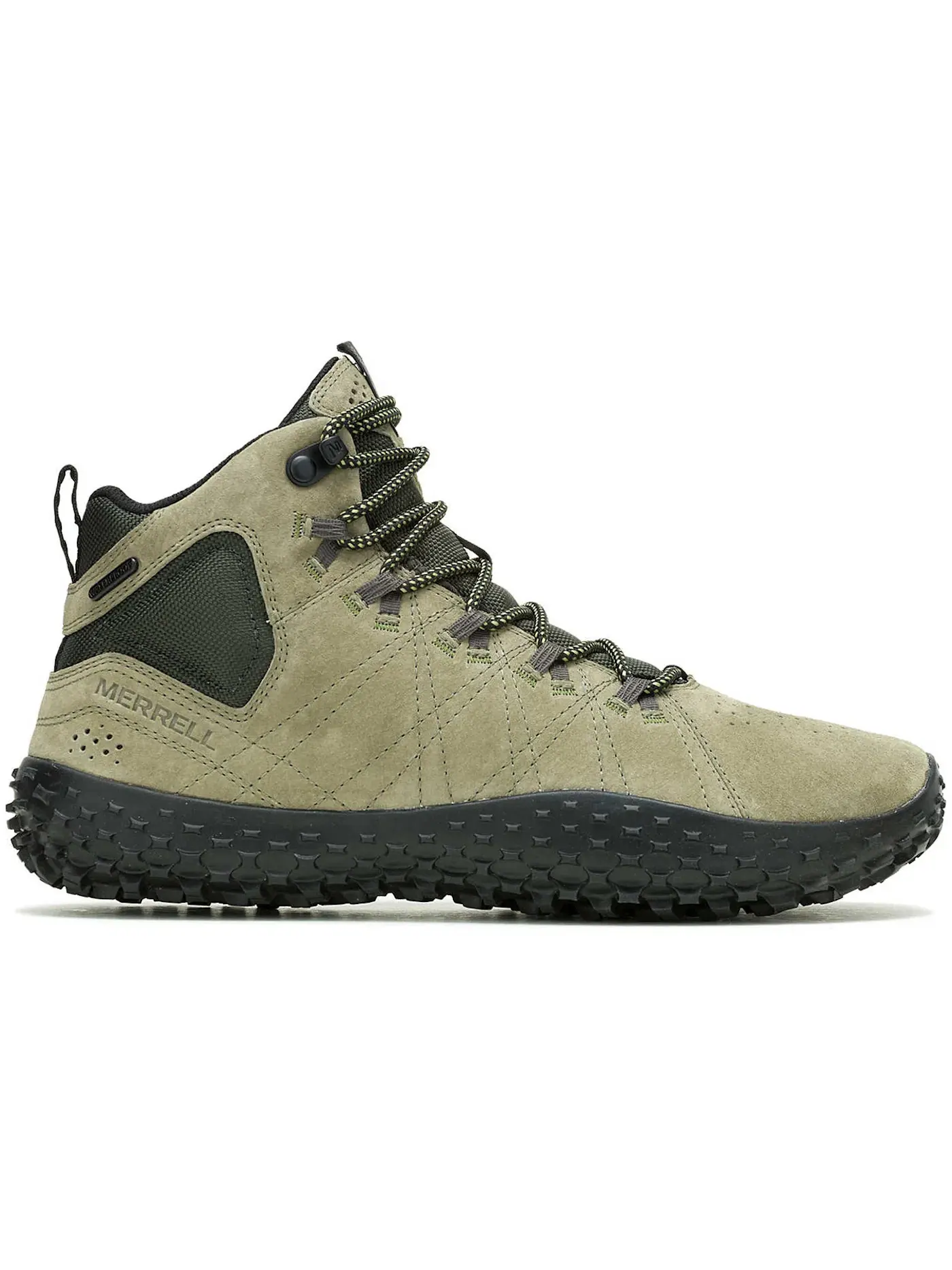 Мужские кроссовки водонепроницаемые Merrell Wrapt Mid Waterproof — изображение 1 из 1, оливковый/черный