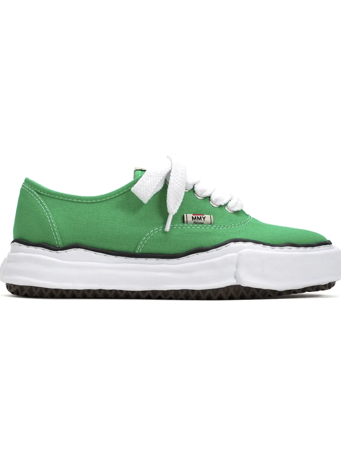 Мужские кеды с принтом Maison Mihara Yasuhiro Baker OG Sole Canvas Low — изображение 1 из 1, зеленый/белый