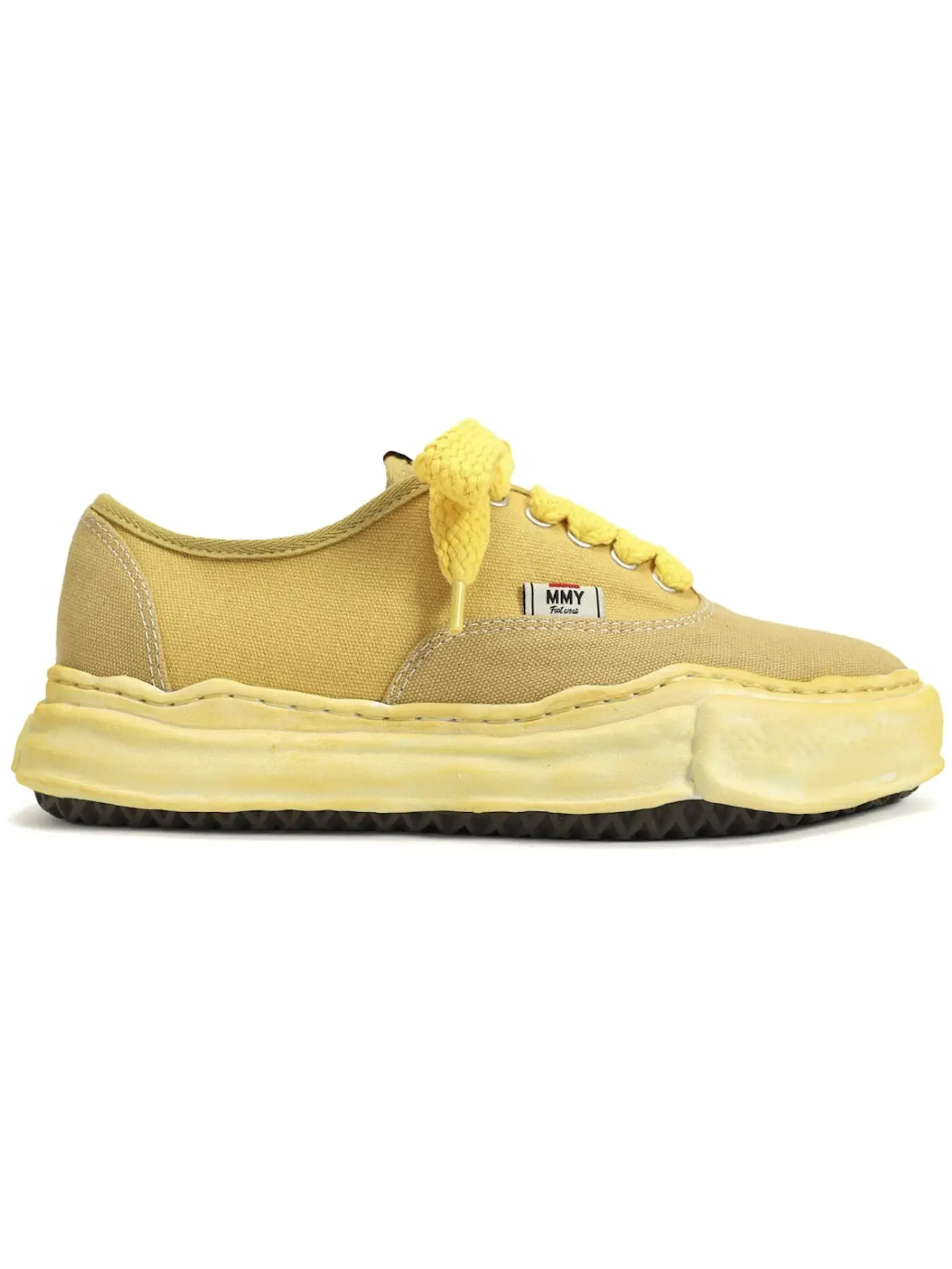 Мужские кроссовки с завышенной подошвой Maison Mihara Yasuhiro Baker OG Sole Over Dyed Canvas Low — изображение 1 из 1