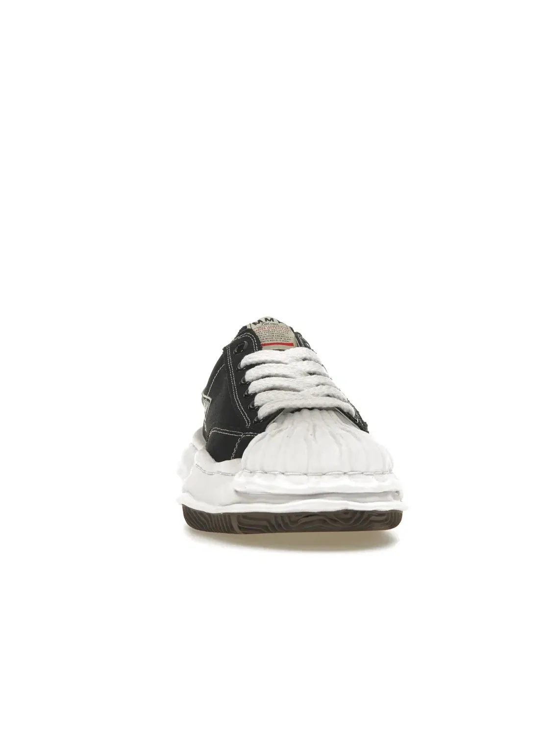 Мужские кроссовки с белым мыском Maison Mihara Yasuhiro Blakey OG Sole Canvas Low — изображение 2 из 4, черный/белый