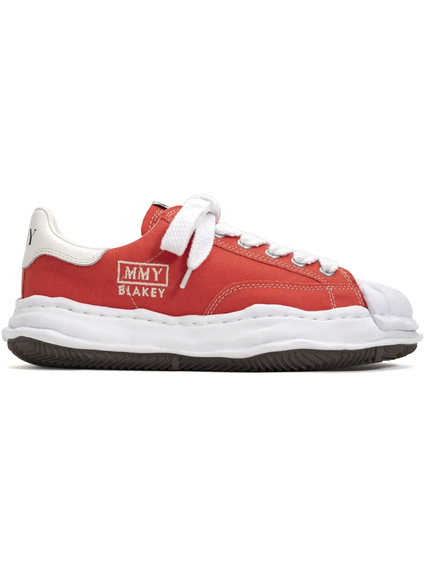 Мужские кеды Blakey OG Sole Canvas Low Maison Mihara Yasuhiro — изображение 1 из 1, красный/белый