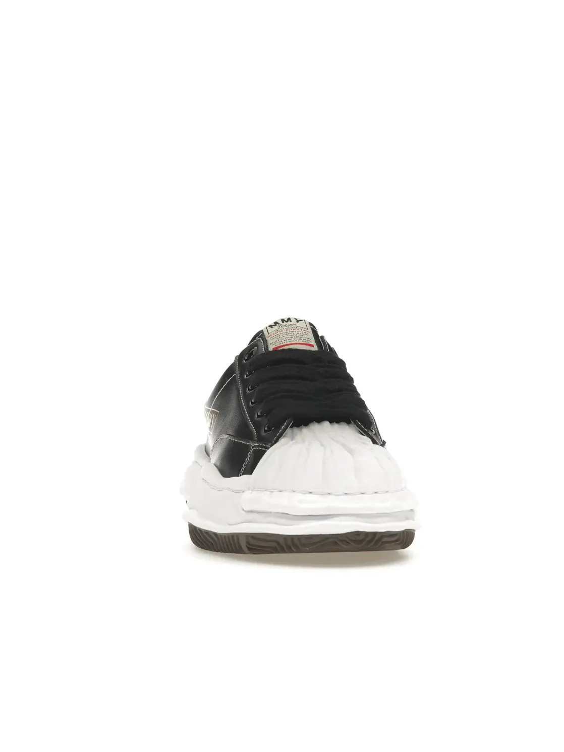 Мужские кроссовки на толстой подошве Maison Mihara Yasuhiro Blakey OG Sole Leather Low — изображение 2 из 4, черный/белый