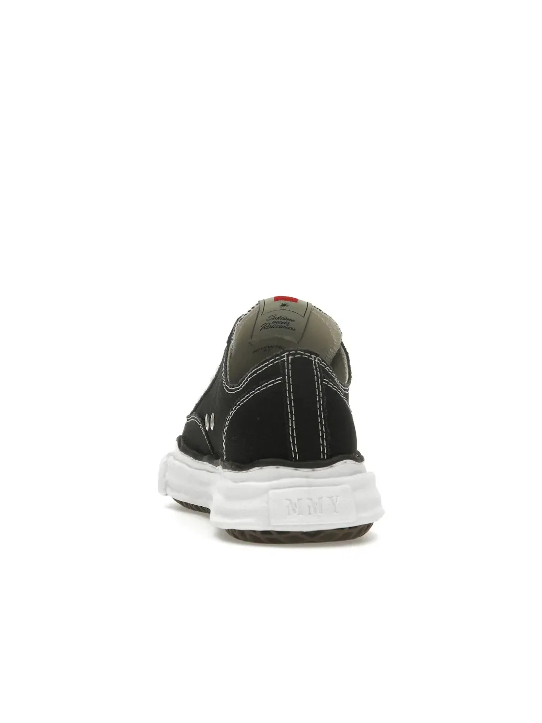 Мужские кеды из канваса с моделью Peterson OG Sole Canvas Low Maison Mihara Yasuhiro — изображение 4 из 4, белый/черный