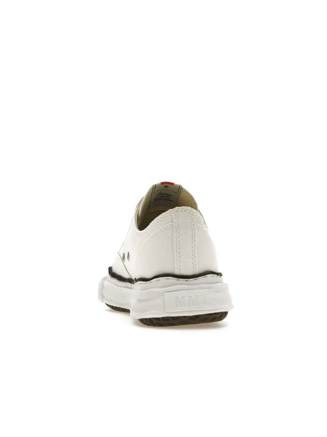 Мужские кеды из парусины Peterson OG Sole Canvas Low Maison Mihara Yasuhiro — изображение 4 из 4, белый/черный