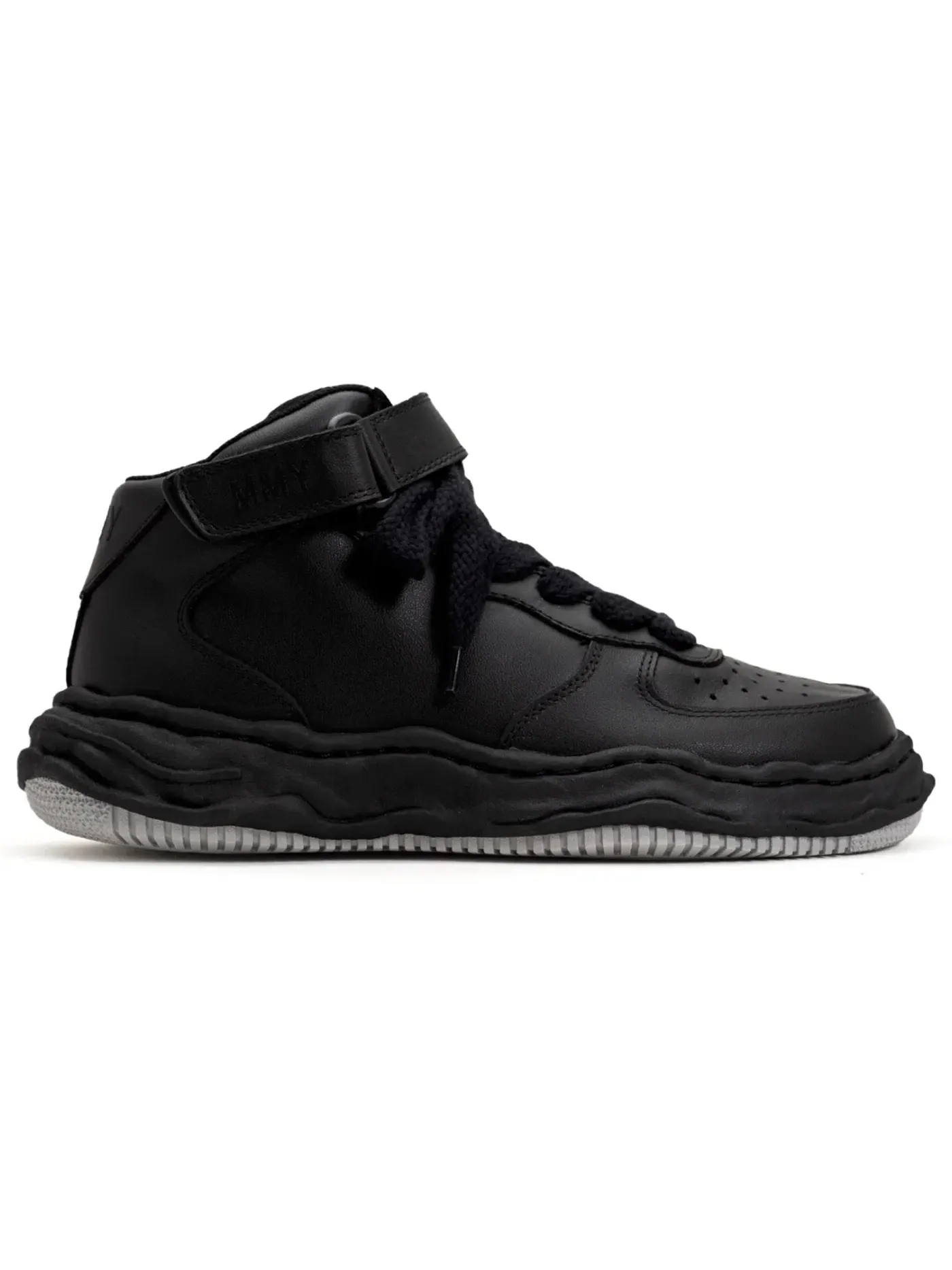 Мужские кеды Wayne OG Sole High Maison Mihara Yasuhiro — изображение 1 из 1, черный/белый