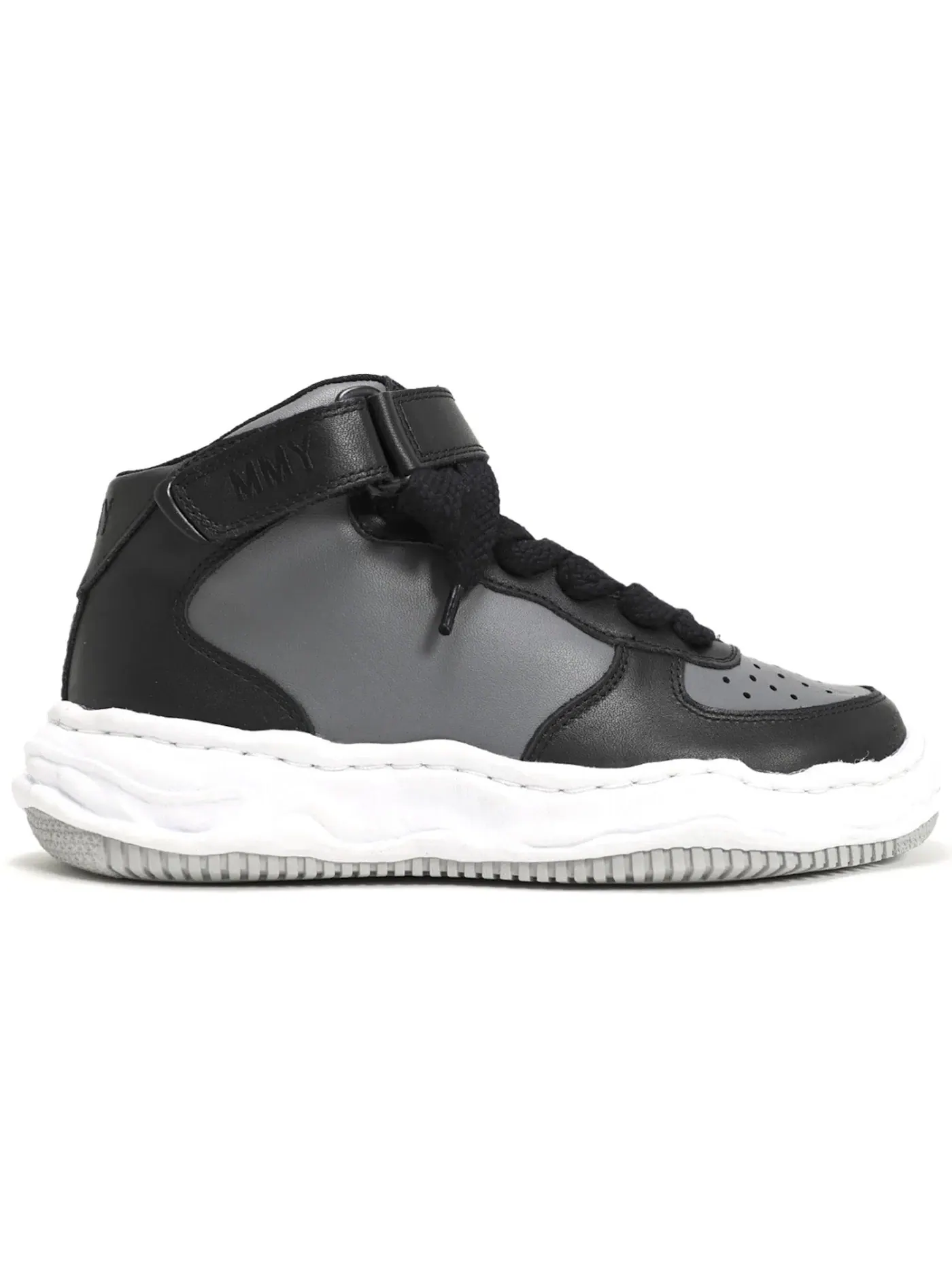 Мужские кроссовки с высокой посадкой Maison Mihara Yasuhiro Wayne OG Sole High — изображение 1 из 1, черный/серый