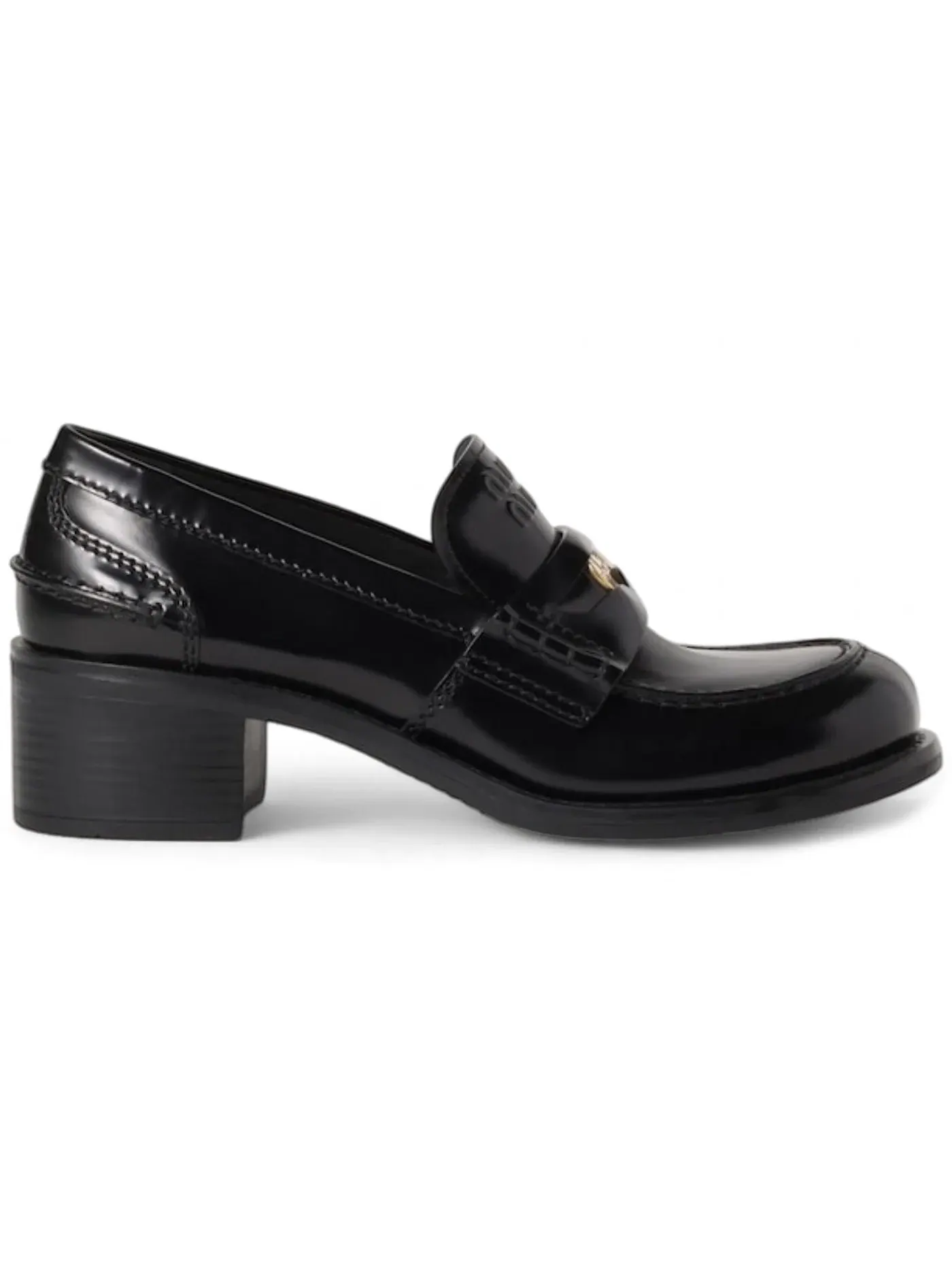 Женские лоферы из замши Miu Miu — изображение 1 из 1, черный