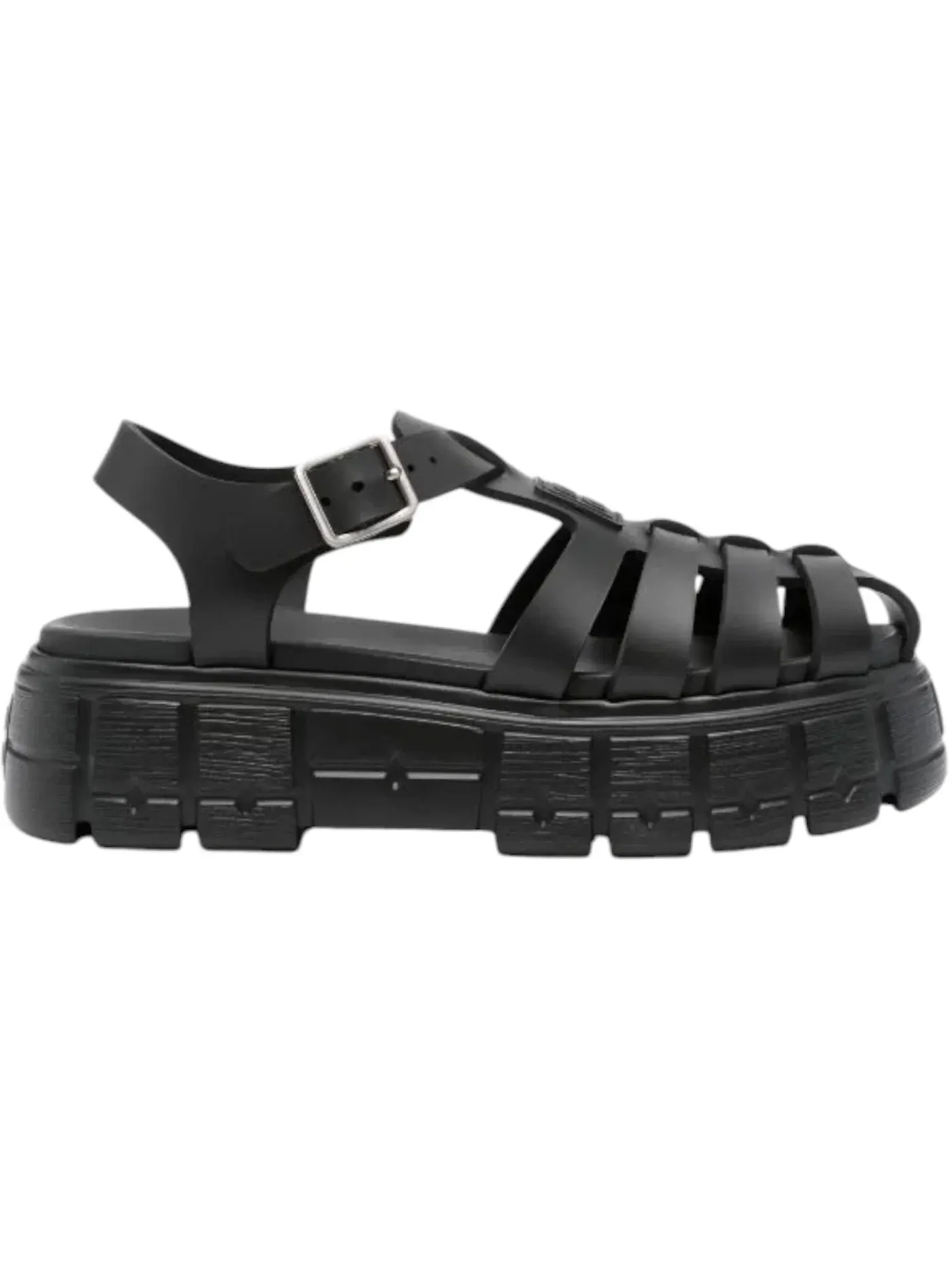 Женские сандалии с ремешками Miu Miu Soft Cage Sandal — изображение 1 из 2, черный