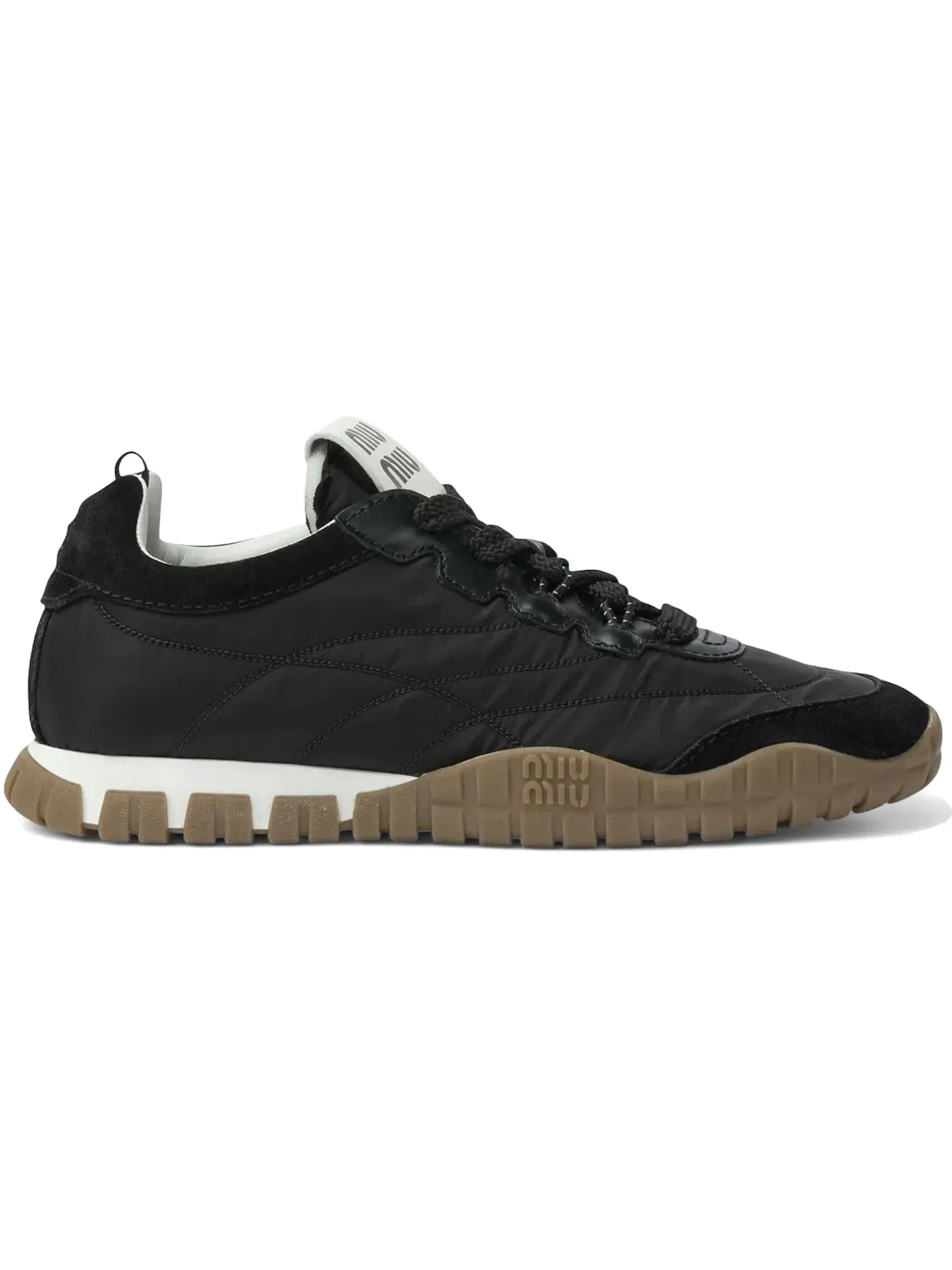 Женские кеды Tyre Sneakers Miu Miu — изображение 1 из 1, черный