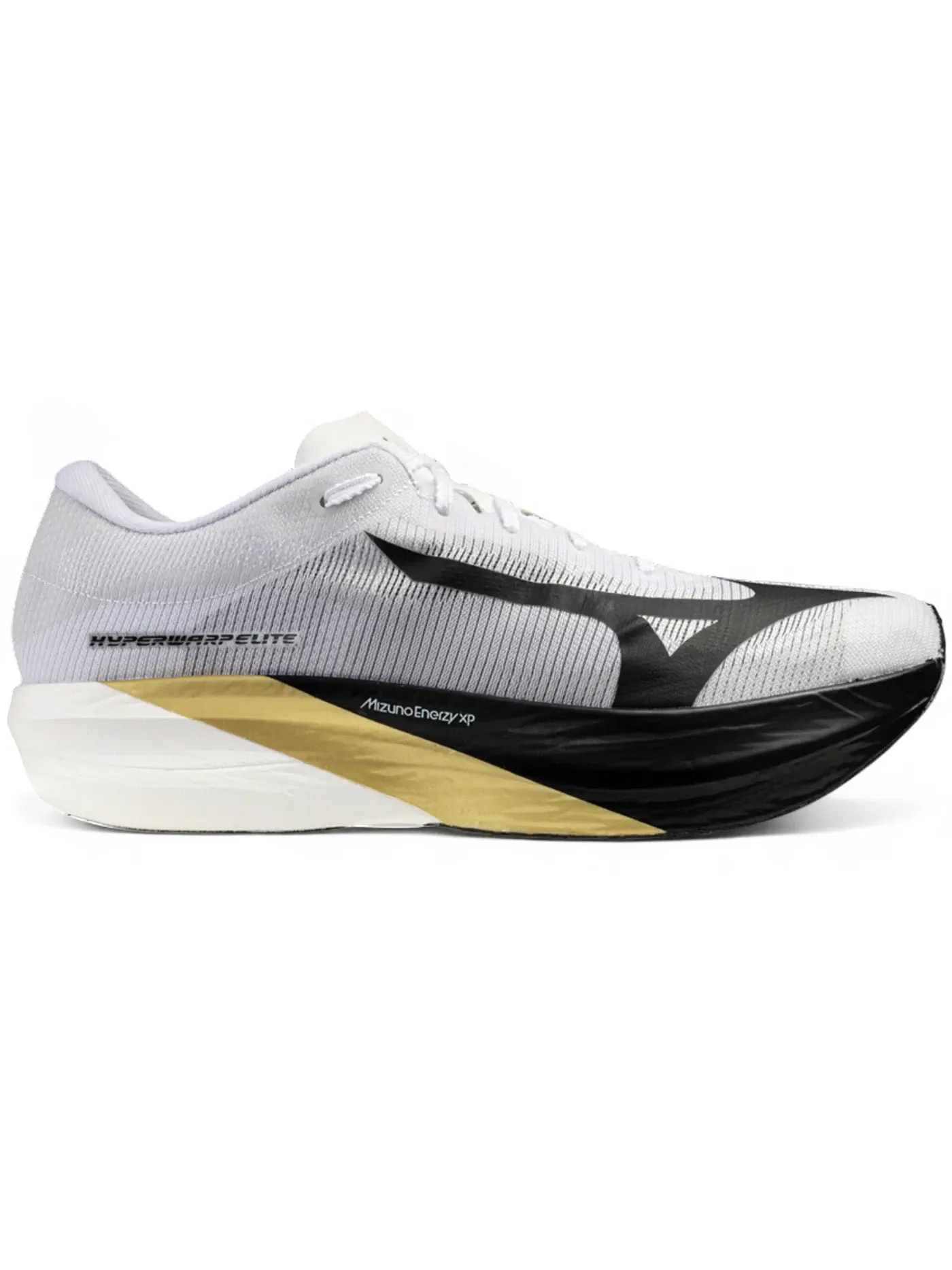 Мужские кроссовки для бега Hyperwarp Elite Mizuno — изображение 1 из 1, белый/черный/золотистый