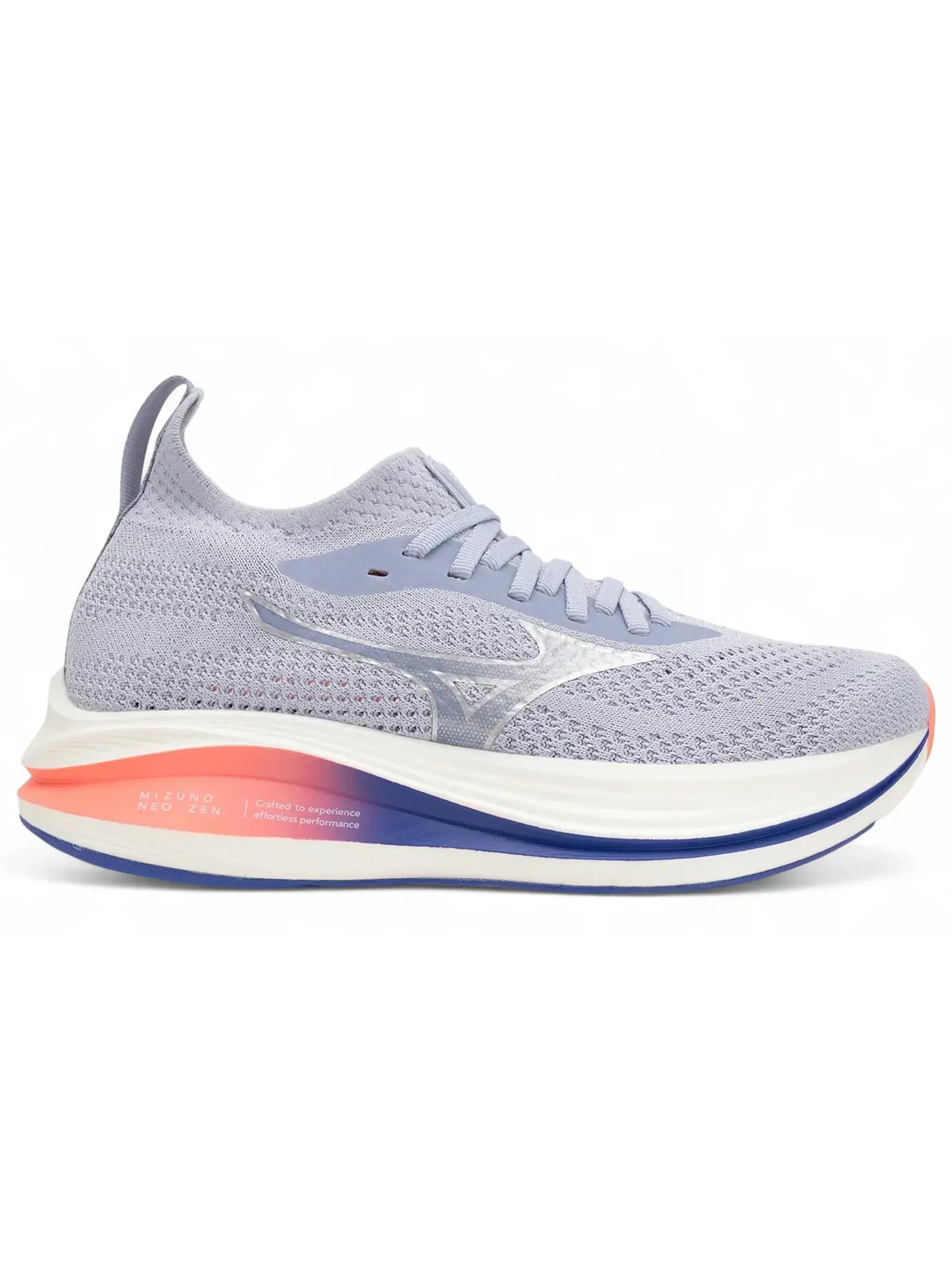 Женские кроссовки с бесшовным верхом Mizuno Neo Zen — изображение 1 из 1, синий/серебристый