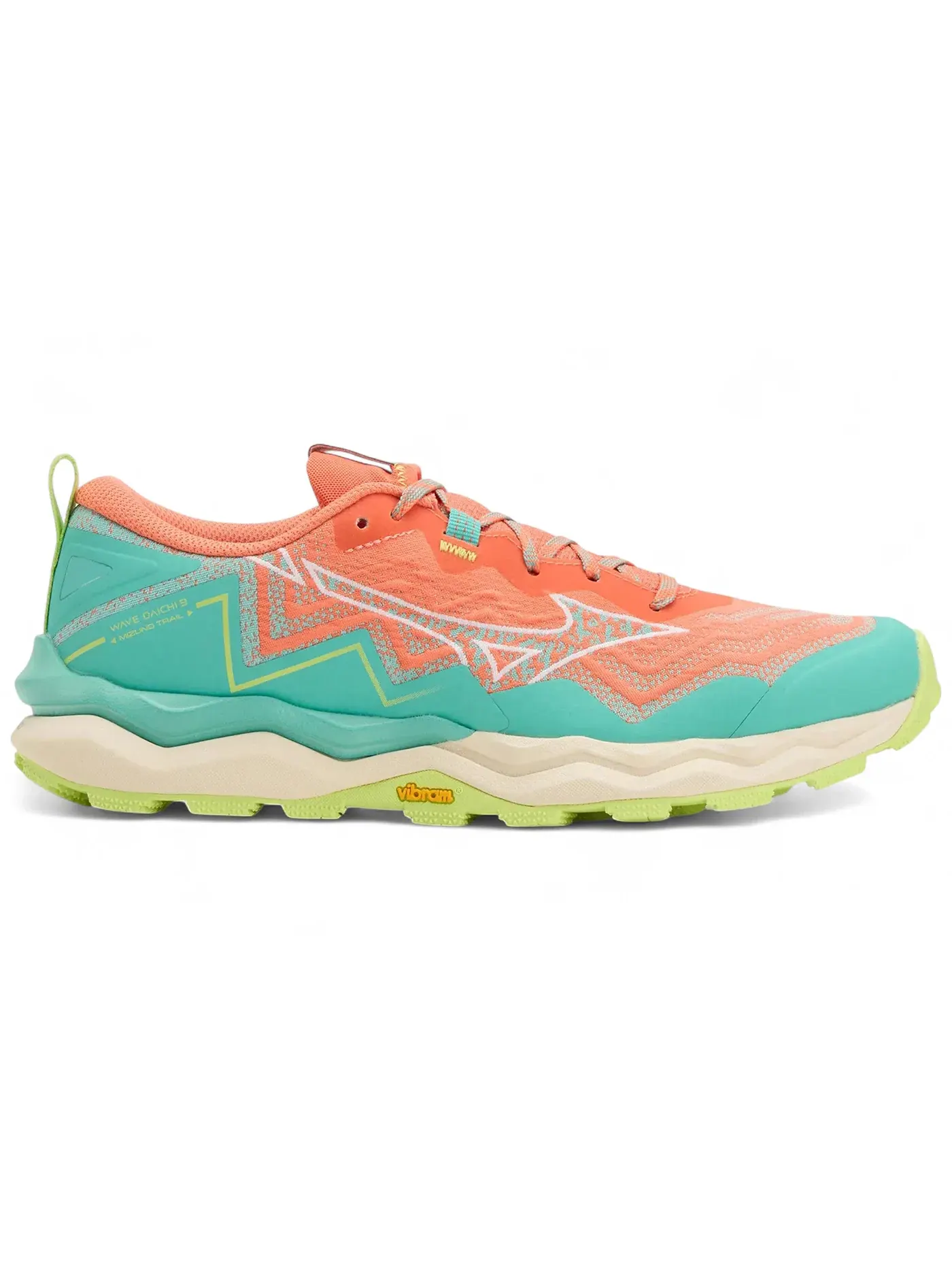 Женские кроссовки для бега Mizuno Wave Daichi 9 — изображение 1 из 1, белый/зеленый