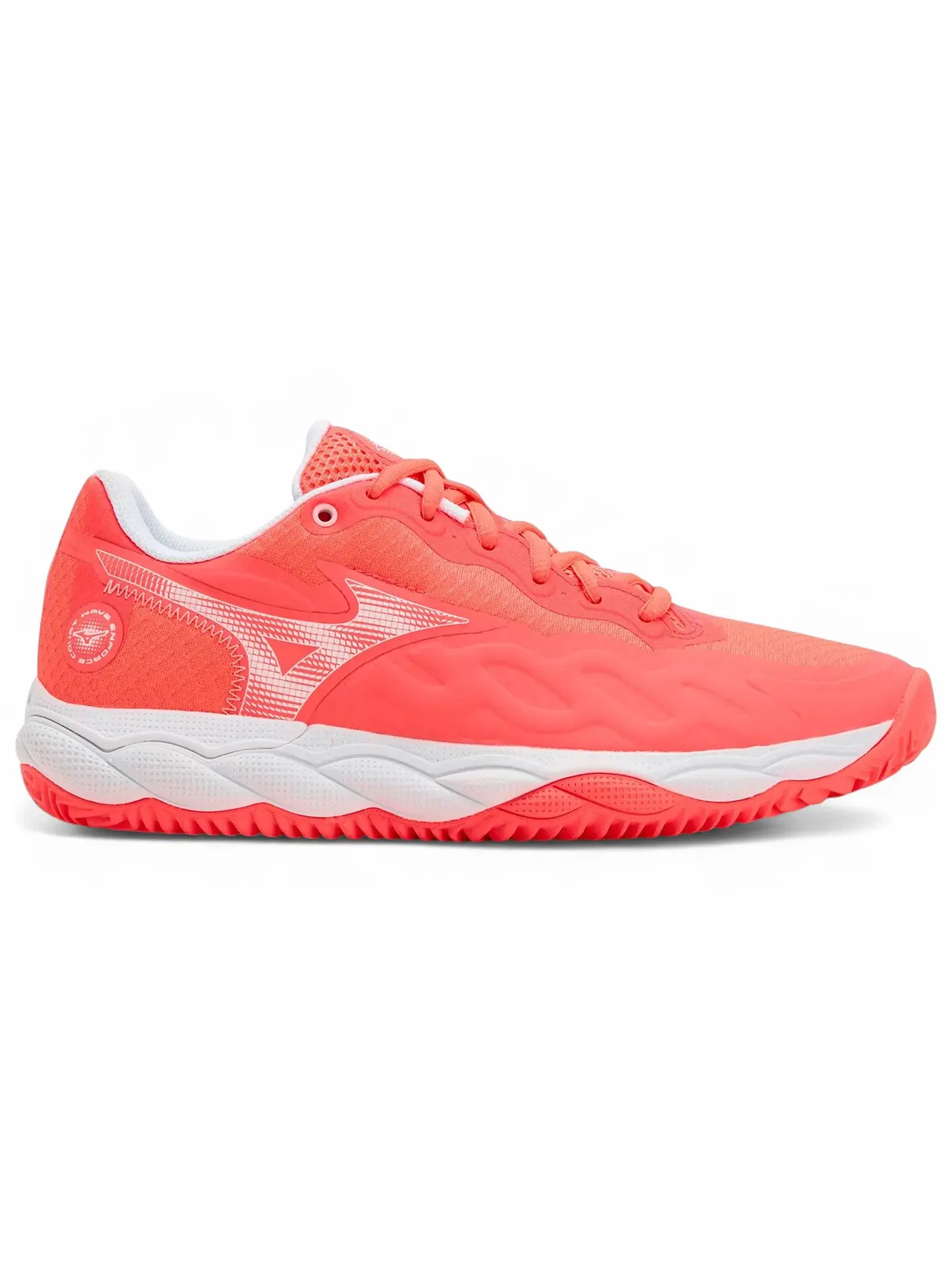 Женские кроссовки для тенниса Mizuno Wave Enforce Court CC — изображение 1 из 1, белый/розовый