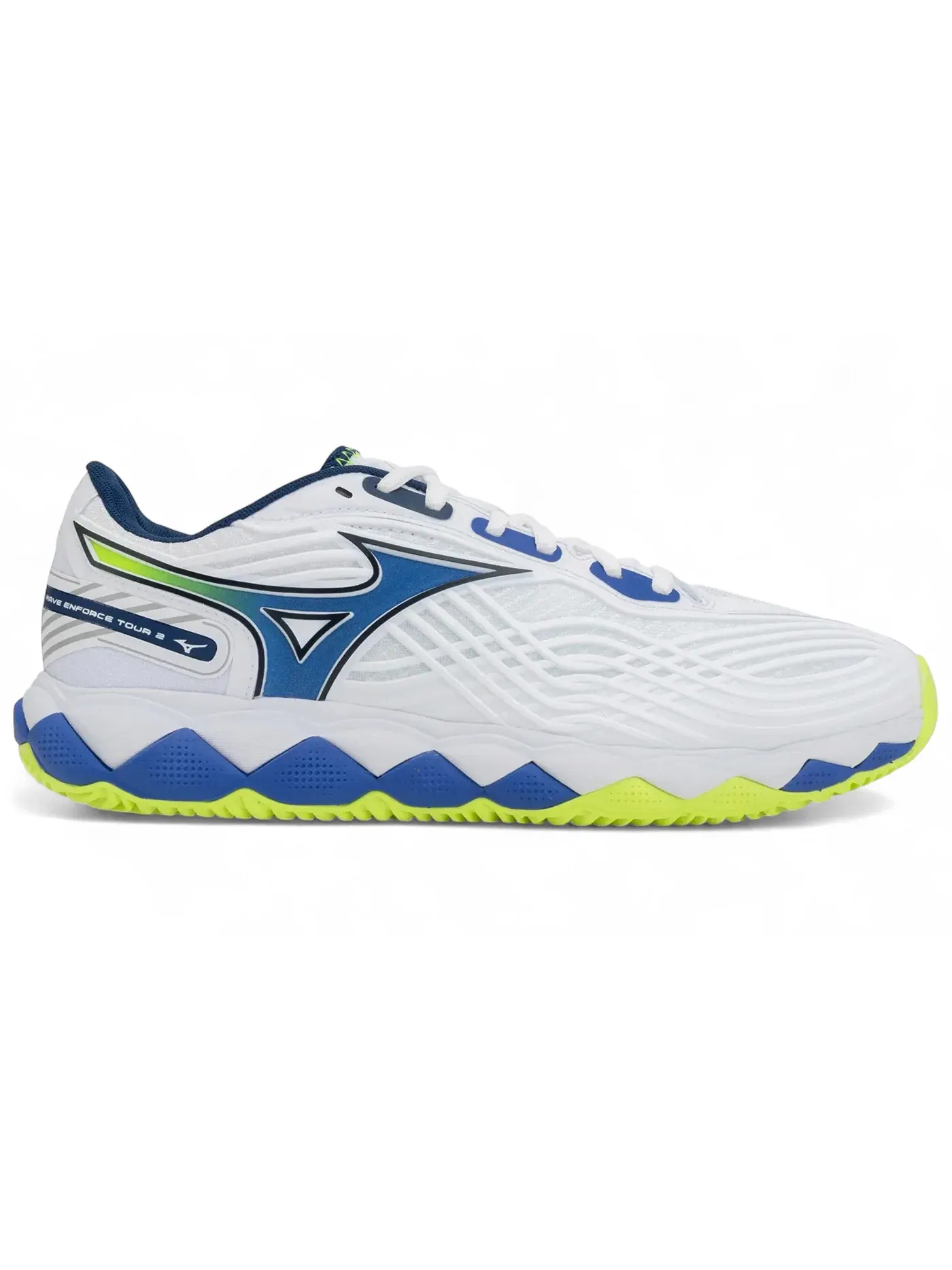 Мужские кроссовки для тенниса Mizuno Wave Enforce Tour 2 CC — изображение 1 из 1, белый синий